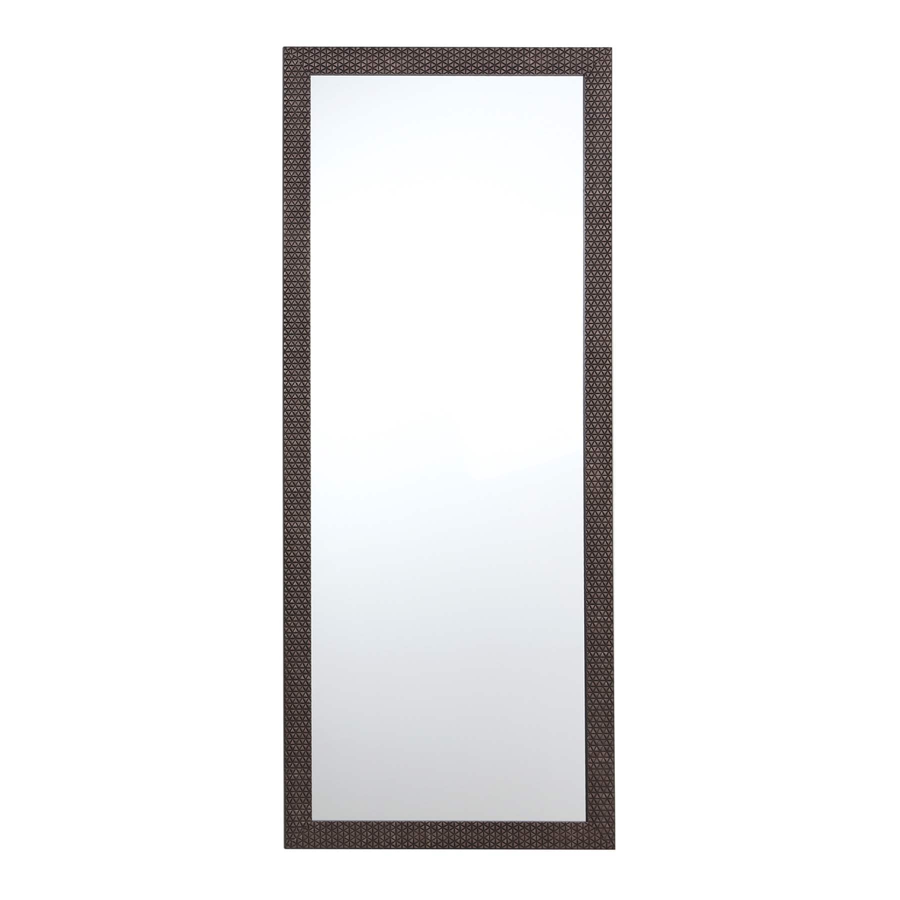 Dark Grey Star Leaner Mirror, 24x58