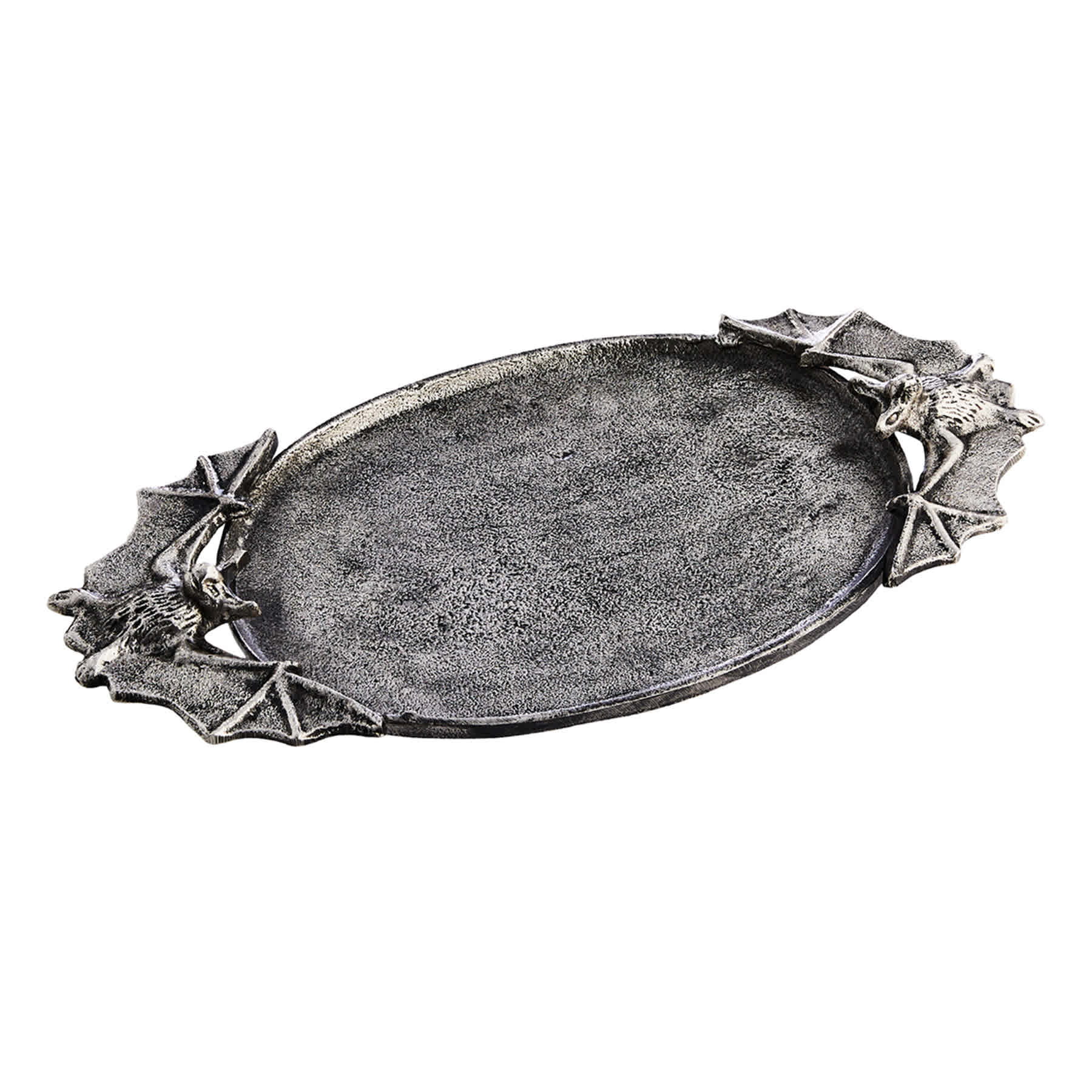 Midnight Shadows Bat Oval Platter, 17"