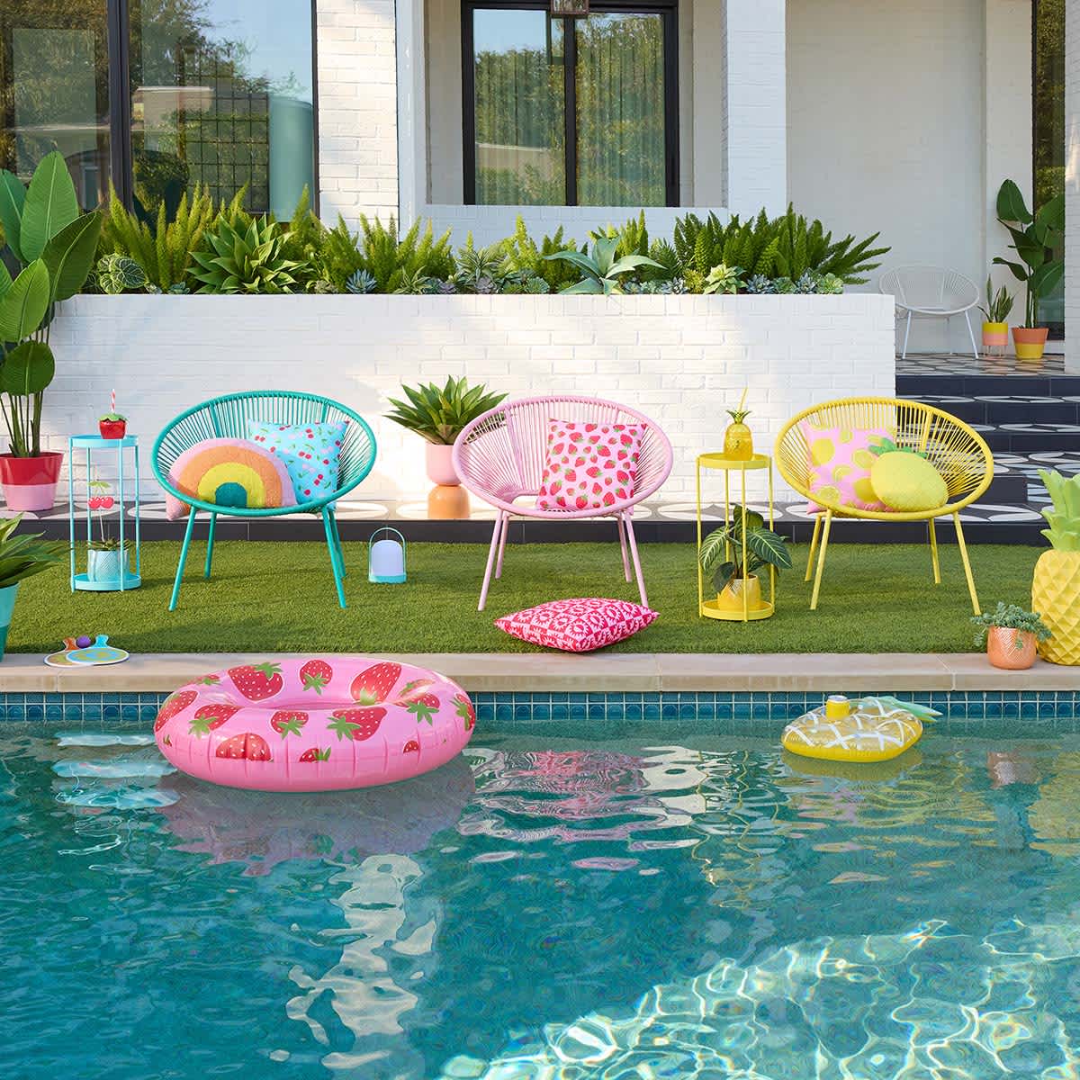 Oh Joy! Yellow Round Disc Outdoor Chair