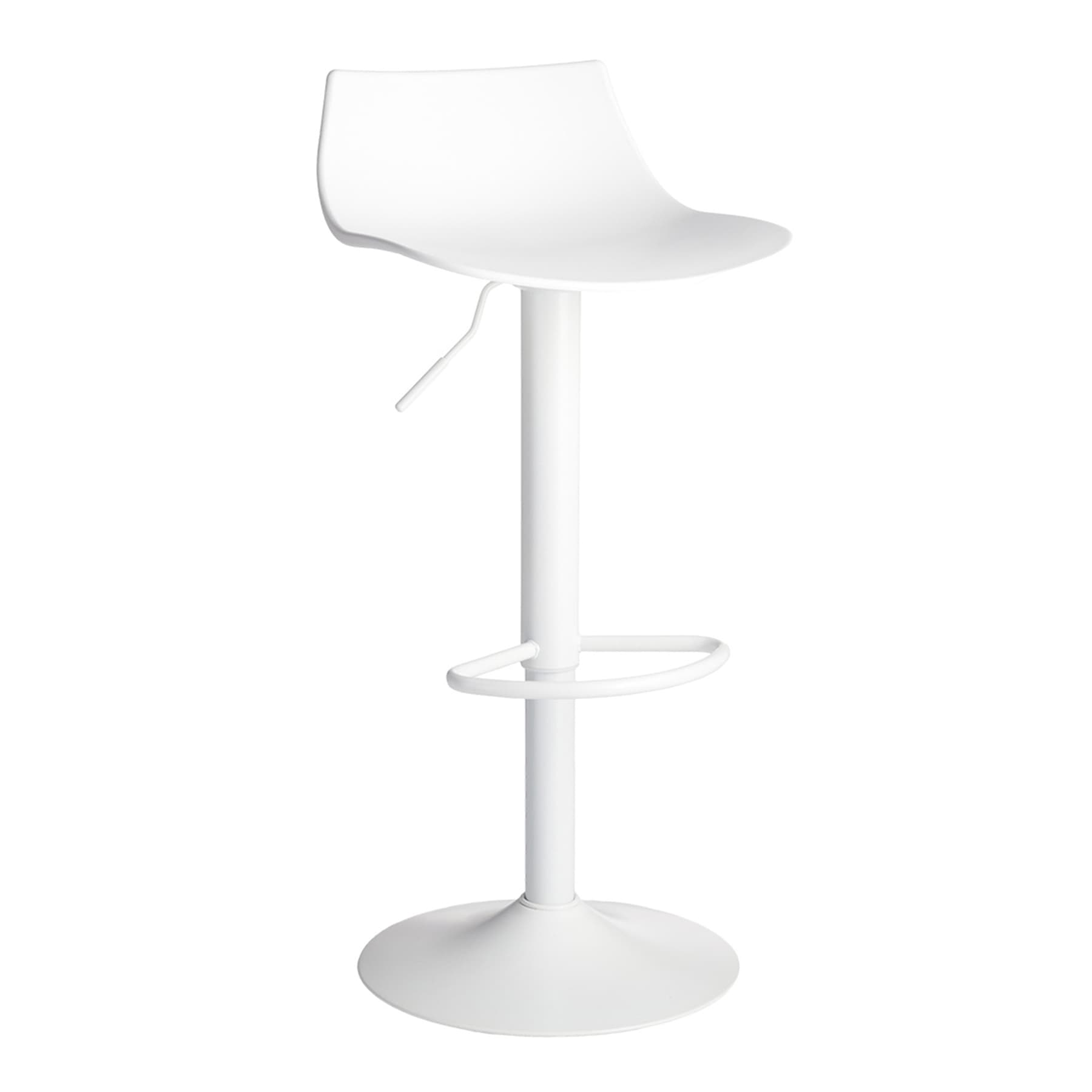Crosby St. Talia Adjustable Barstool, White