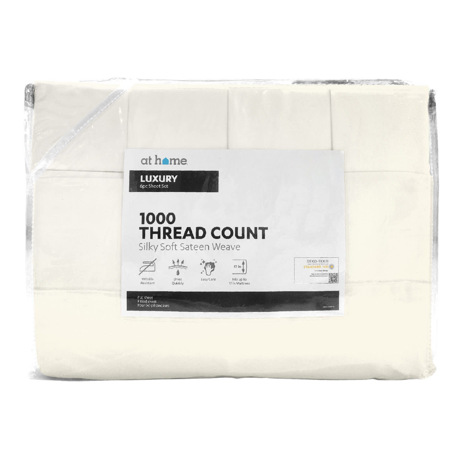 6-Piece Egret 1000 Thread Count Luxury Sheet Set, Queen