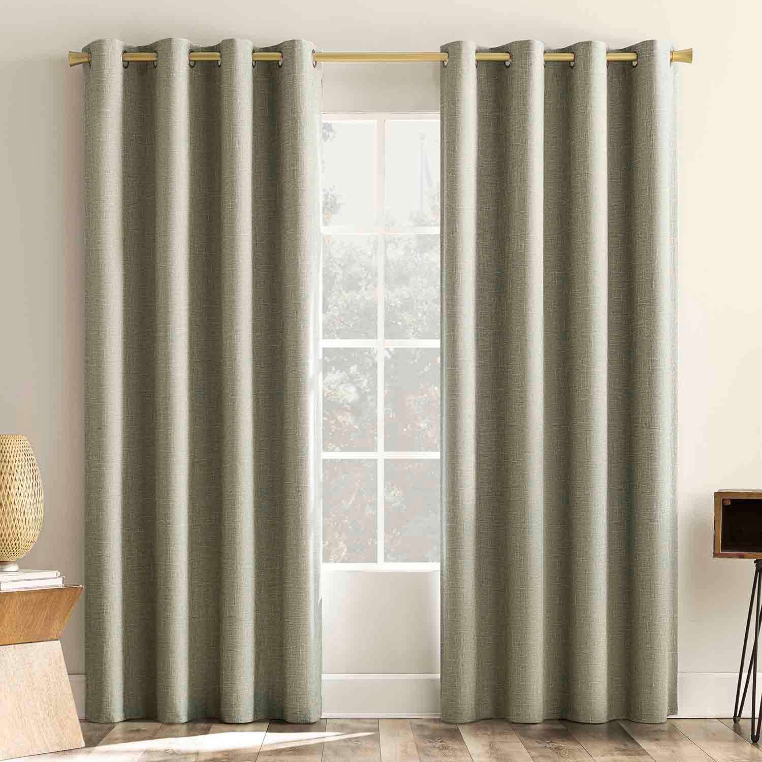 Pacey Moss Green Blackout Curtain Panel, 84"