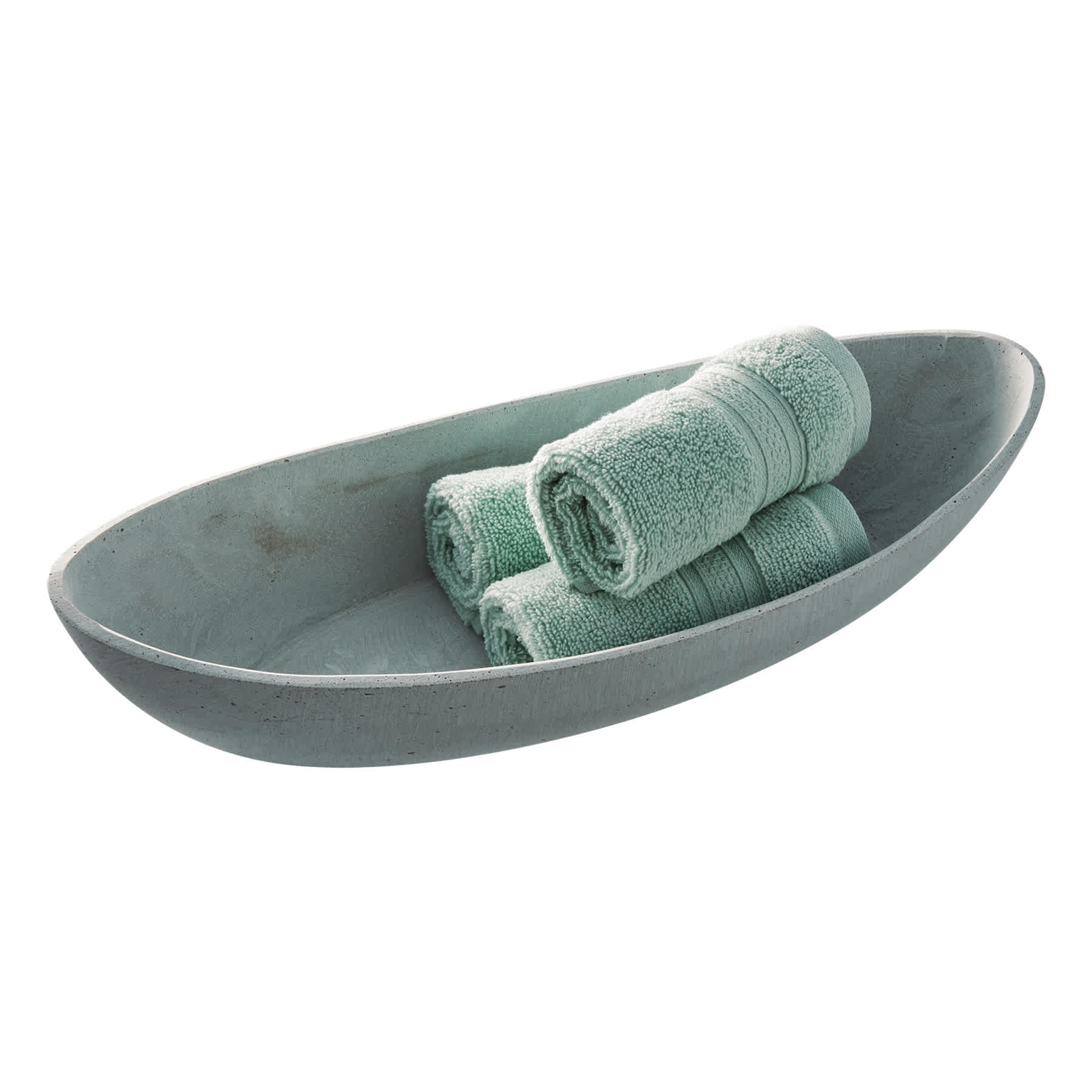 Cement-Look Decorative Bowl, 19"