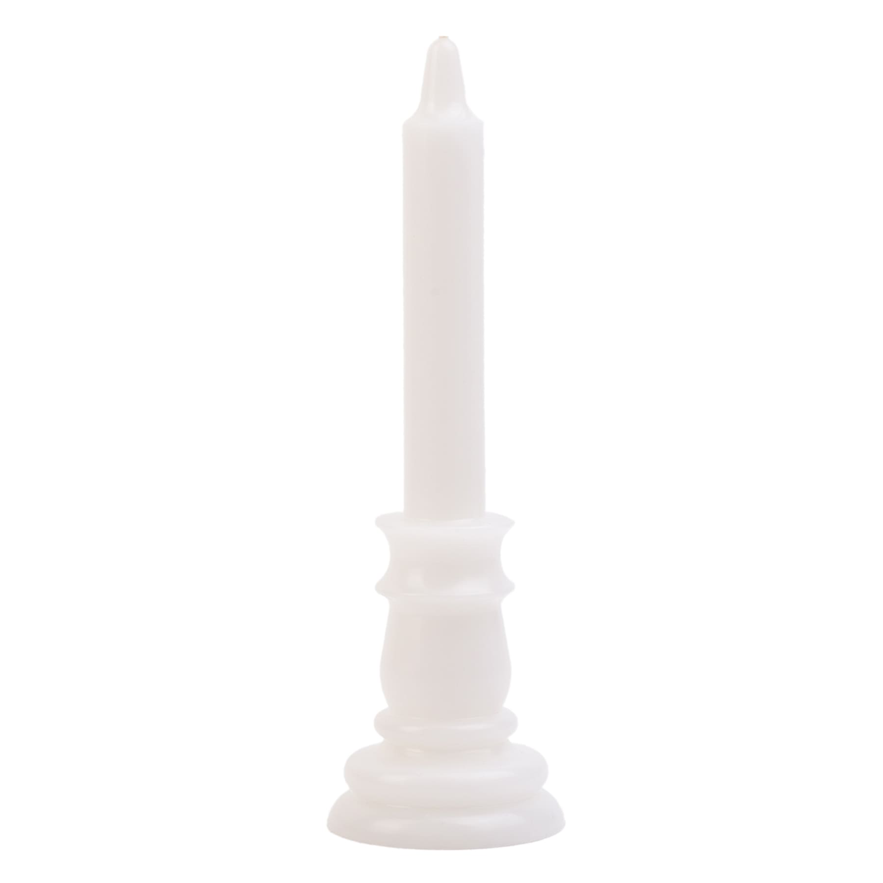 Providence Cream Unscented Taper Candle, 6"