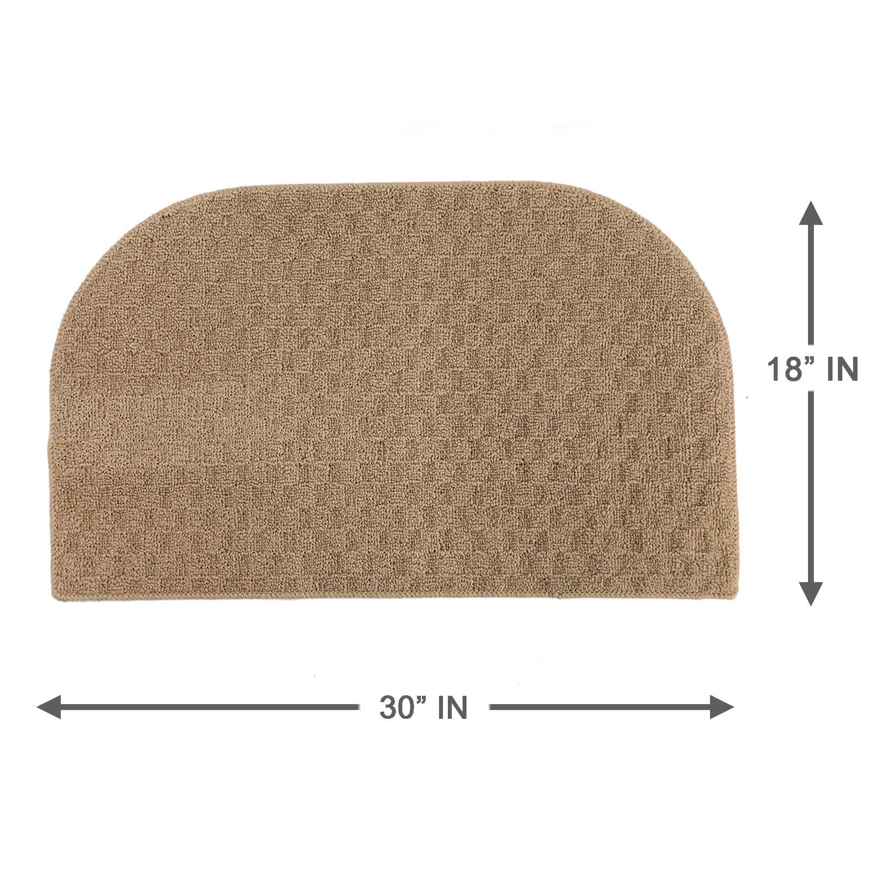 Plaza Beige Tufted Kitchen Mat, 18x30