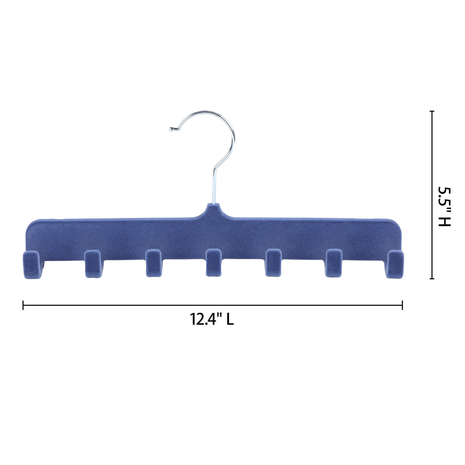 Velvet Belt Hanger, Blue