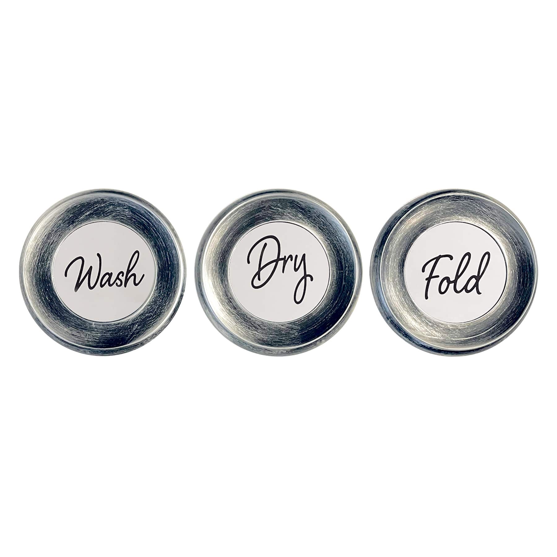 3-Piece Wash, Dry, Fold Wall Mirror Set, 10"