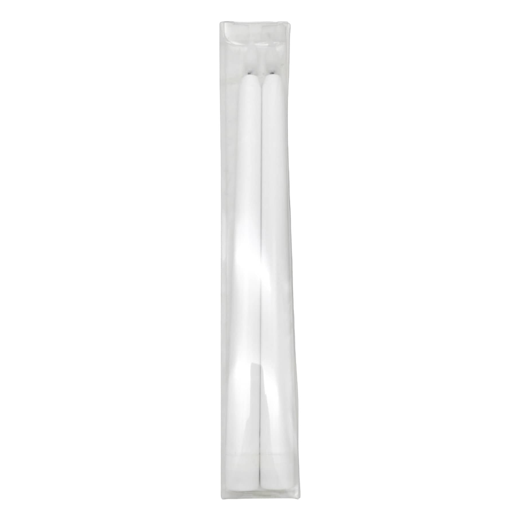 2Pk 10In Ivory Tapers Candle