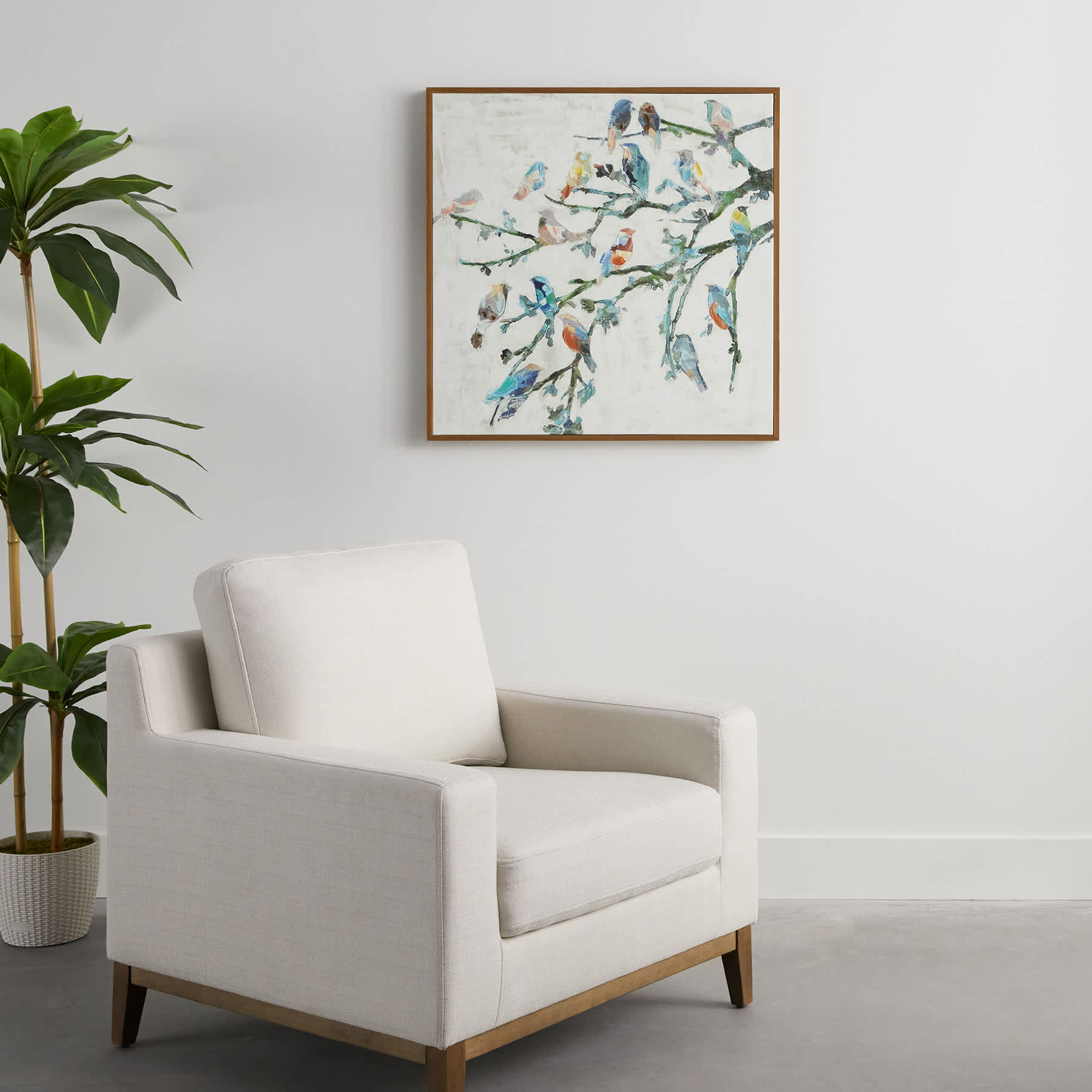 Wings Of Spring I Framed Embellished Canvas Wall Art, 30"