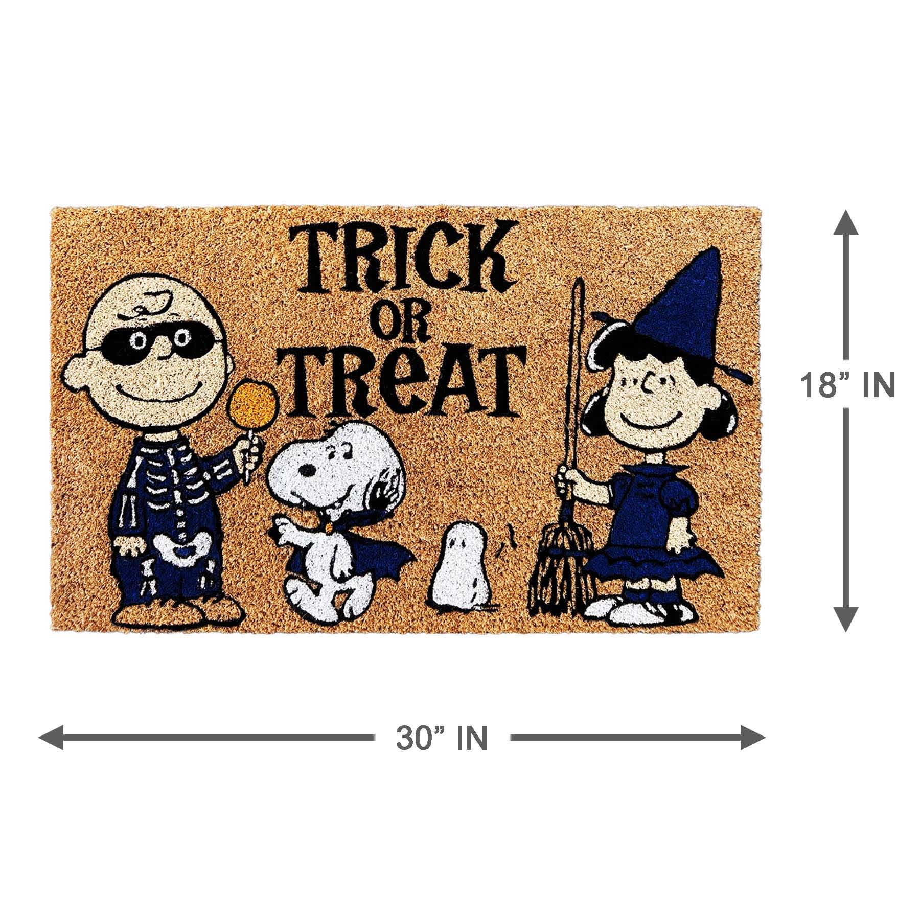 Peanuts Trick or Treat Coir Mat, 18x30