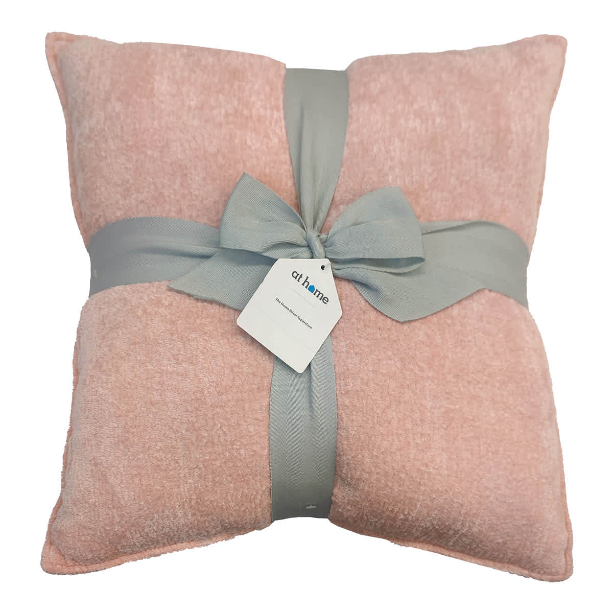 2-Pack Pink Textured Chenille Throw Pillows, 18"