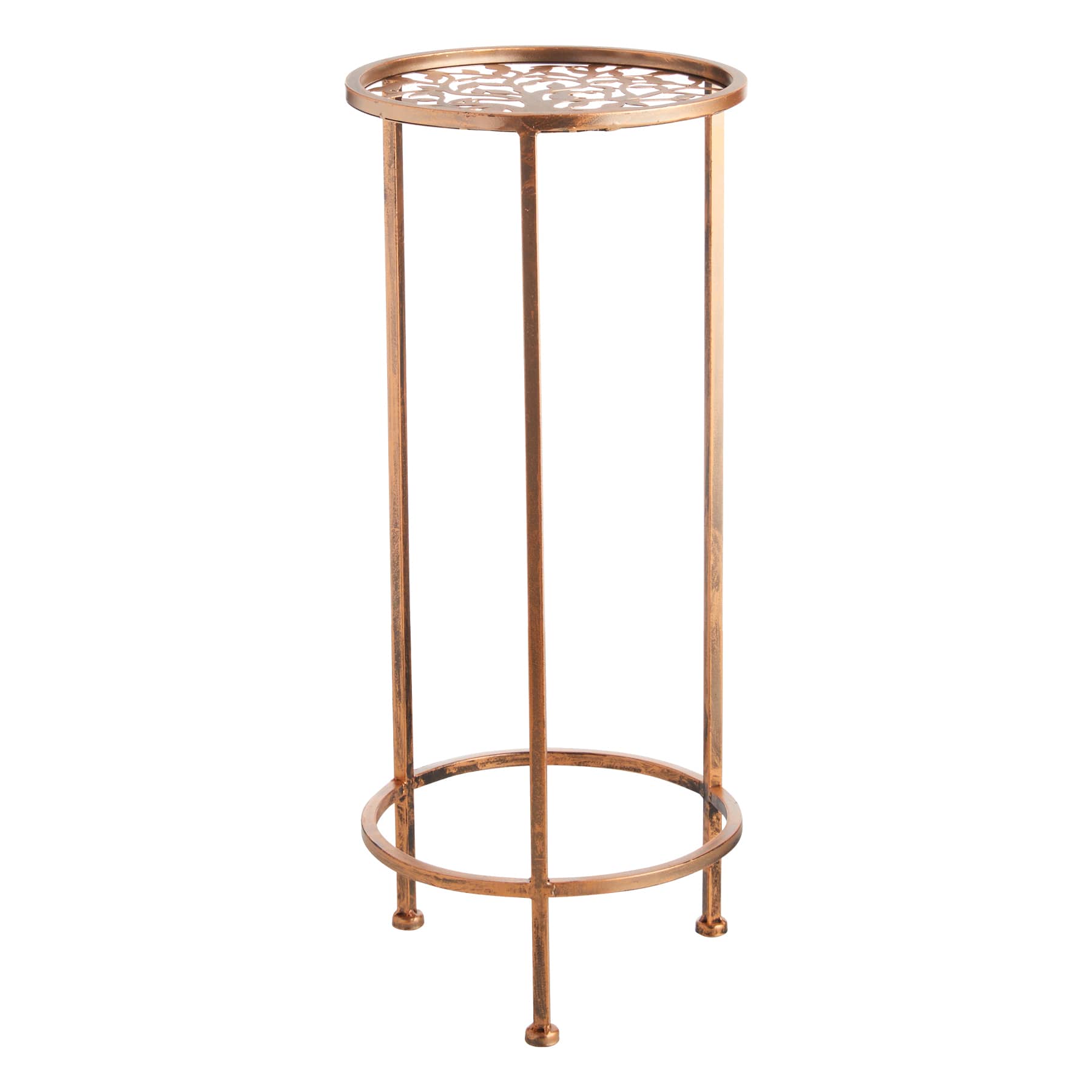 Bronze Metal Plant Stand, Medium