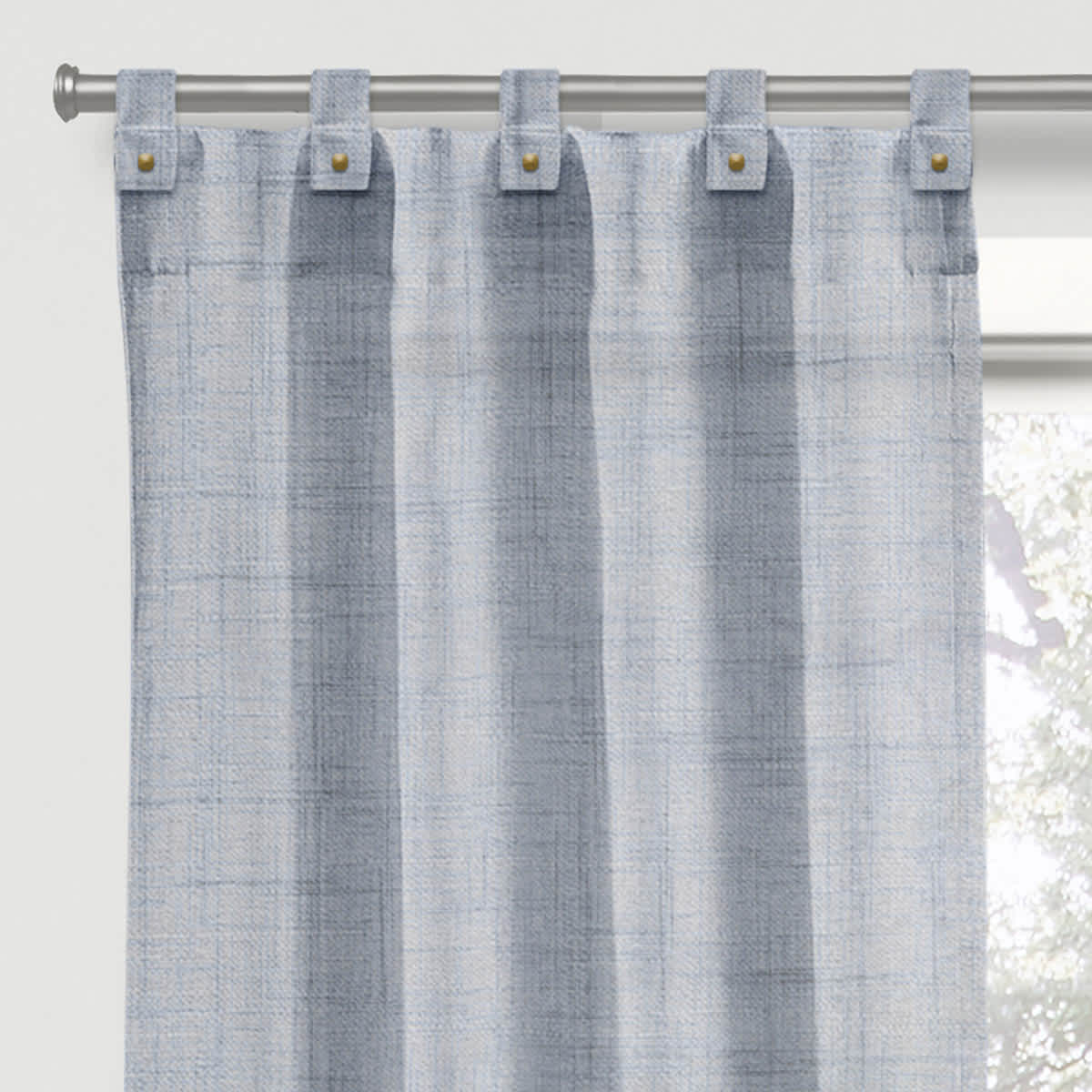 Blue Light Filtering Tab Top Curtain Panel, 84"