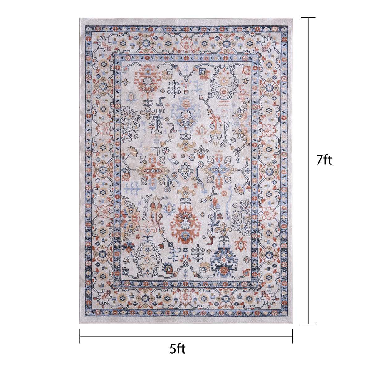 Andaz Medallion Rugease Area Rug, 5x7