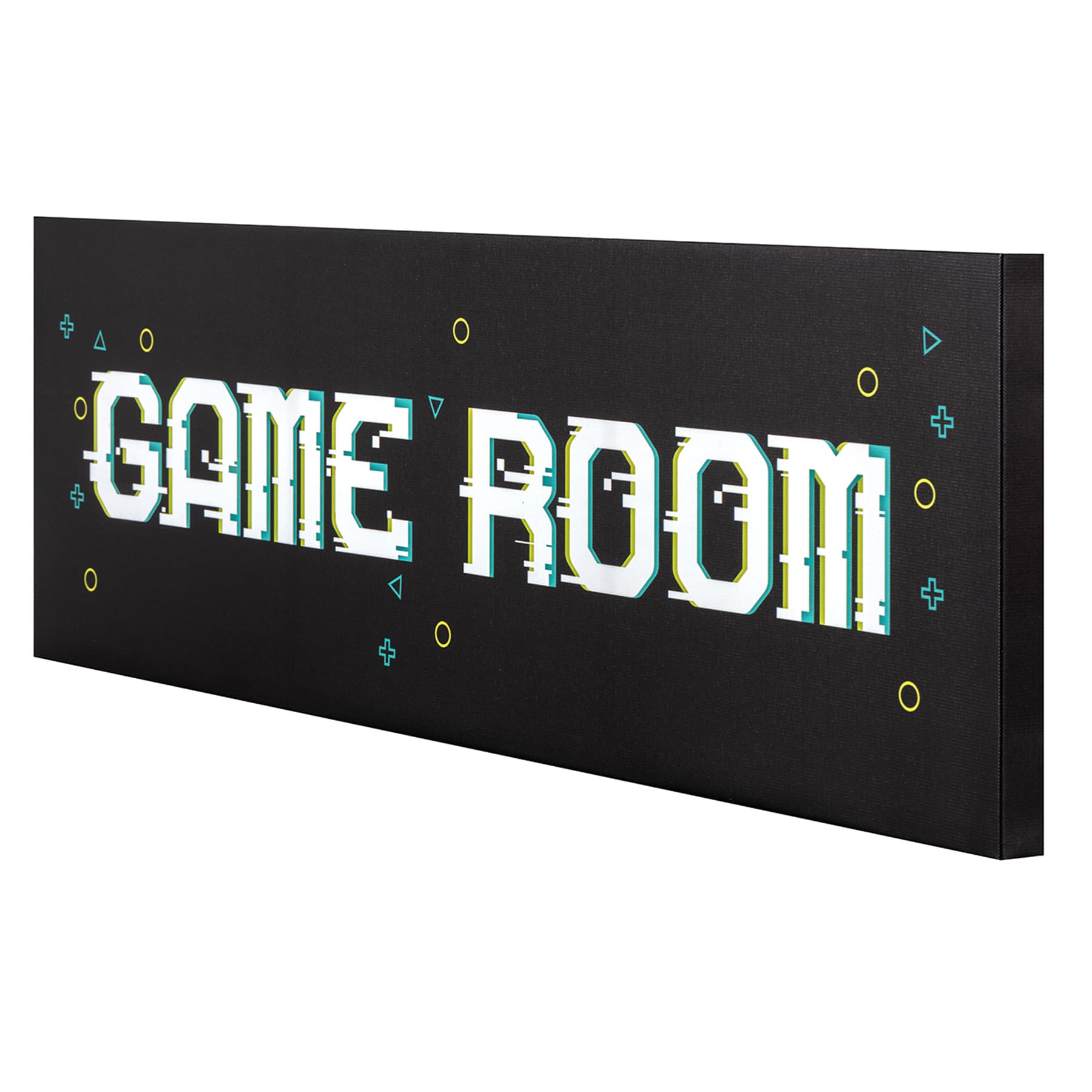 Game Room Canvas Wall Art, 36x12