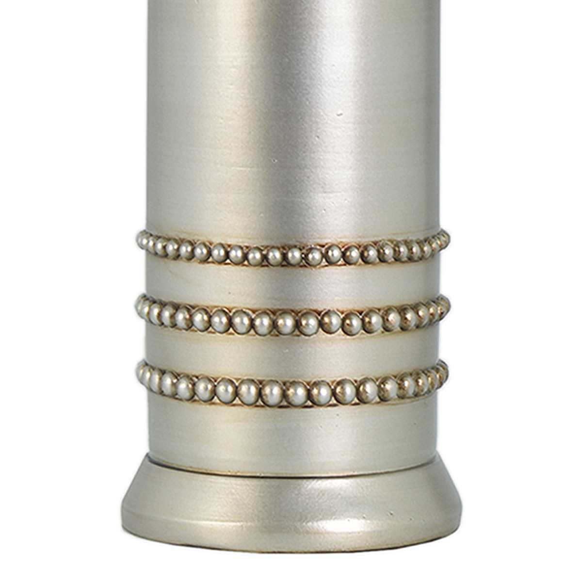 Found & Fable Silver Metallic Medium Table Lamp, 18"