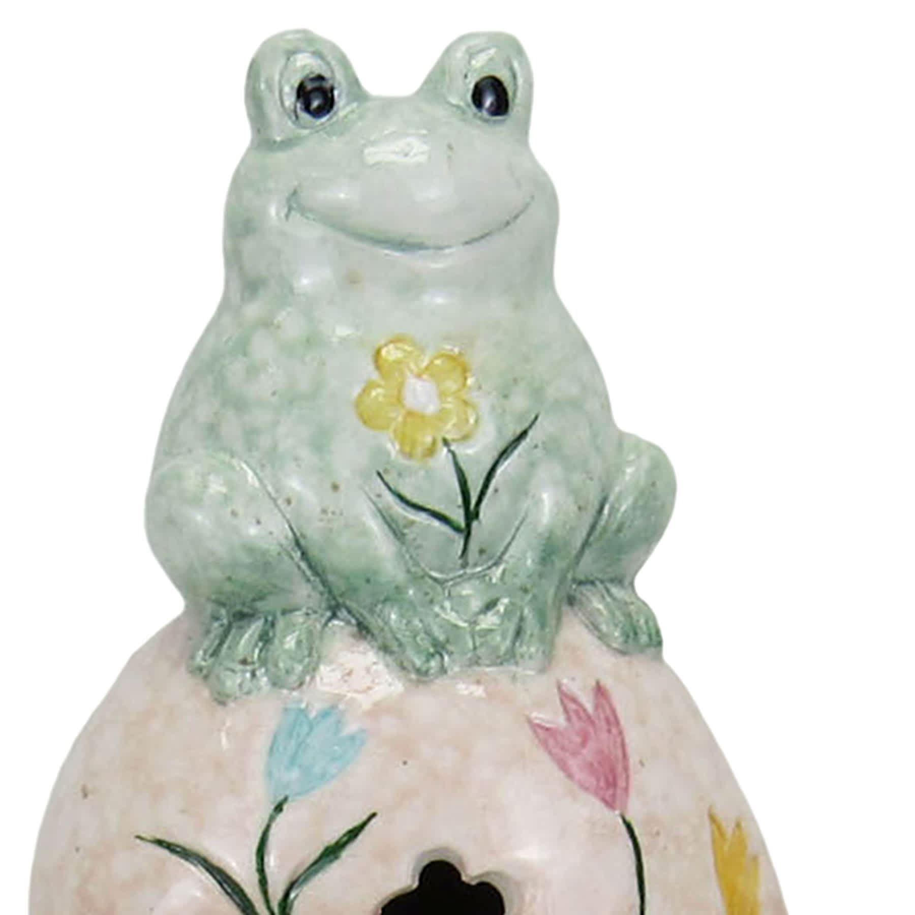 Solar Terracotta Snail Stack Outdoor Garden Statue, 8"