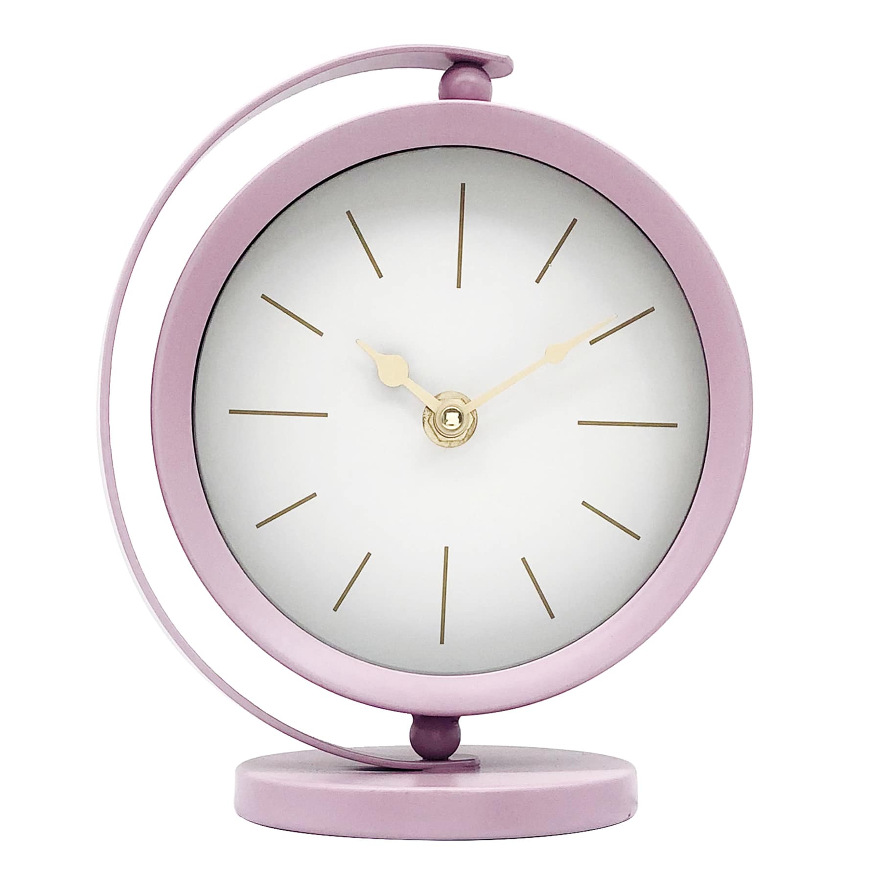 Purple Metal Clock, 7.5"