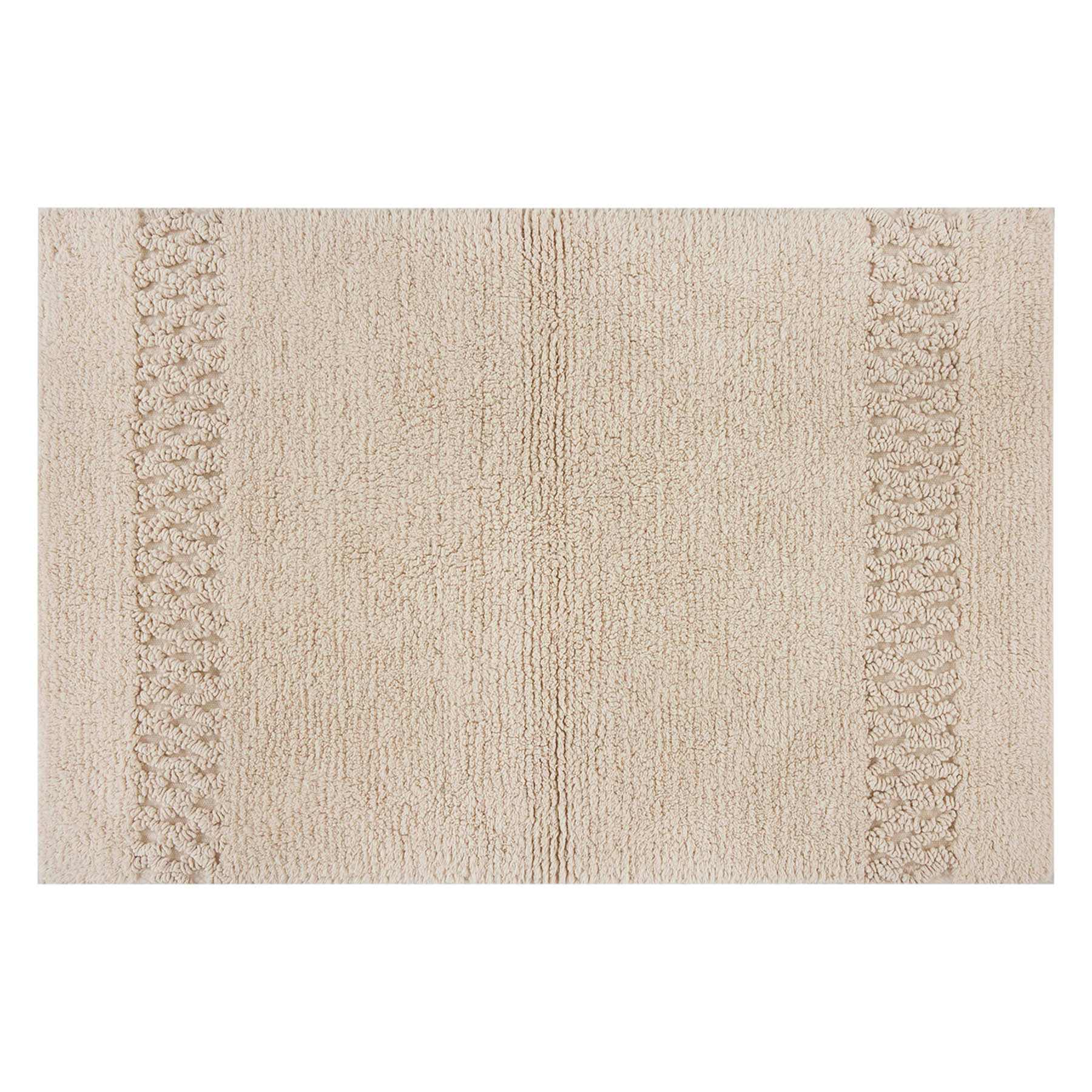 Providence Reversible Tan Bath Rug, 17x24