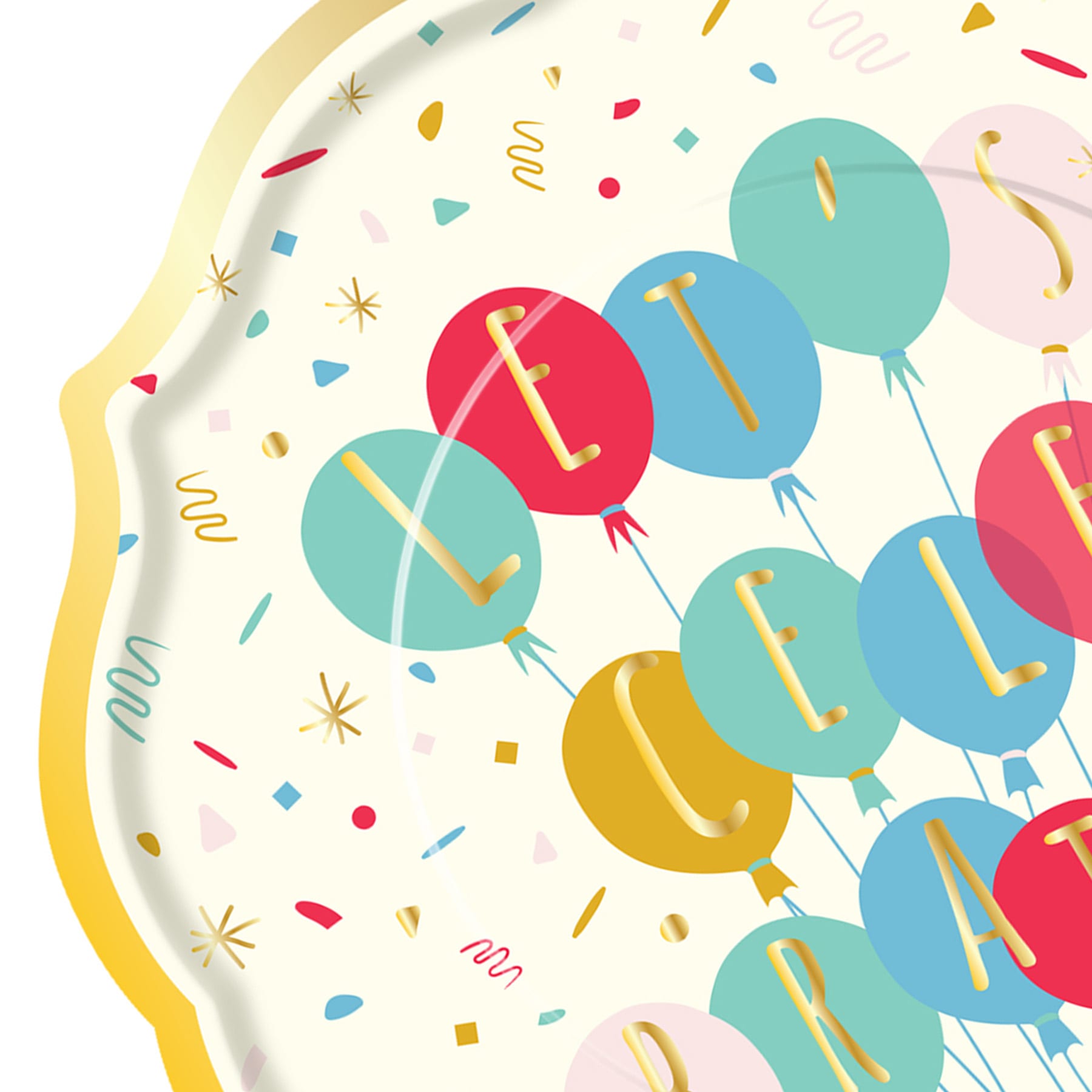 8-Count Let's Celebrate Dinner Plates