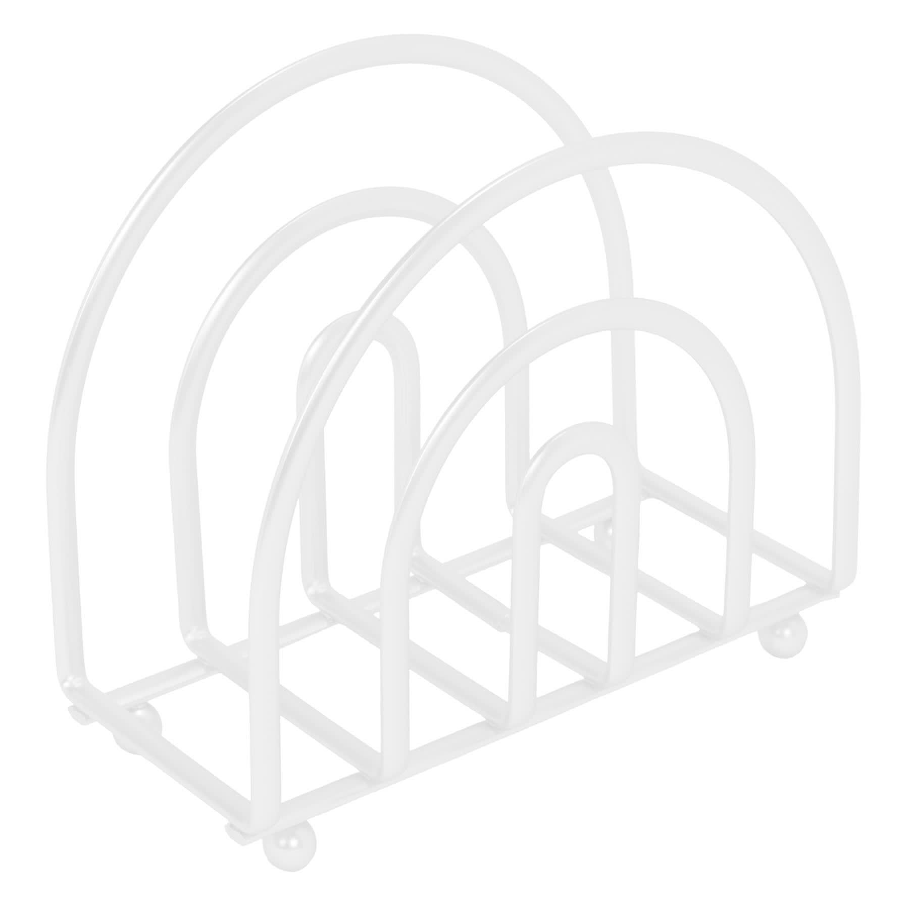 White Metal Napkin Holder