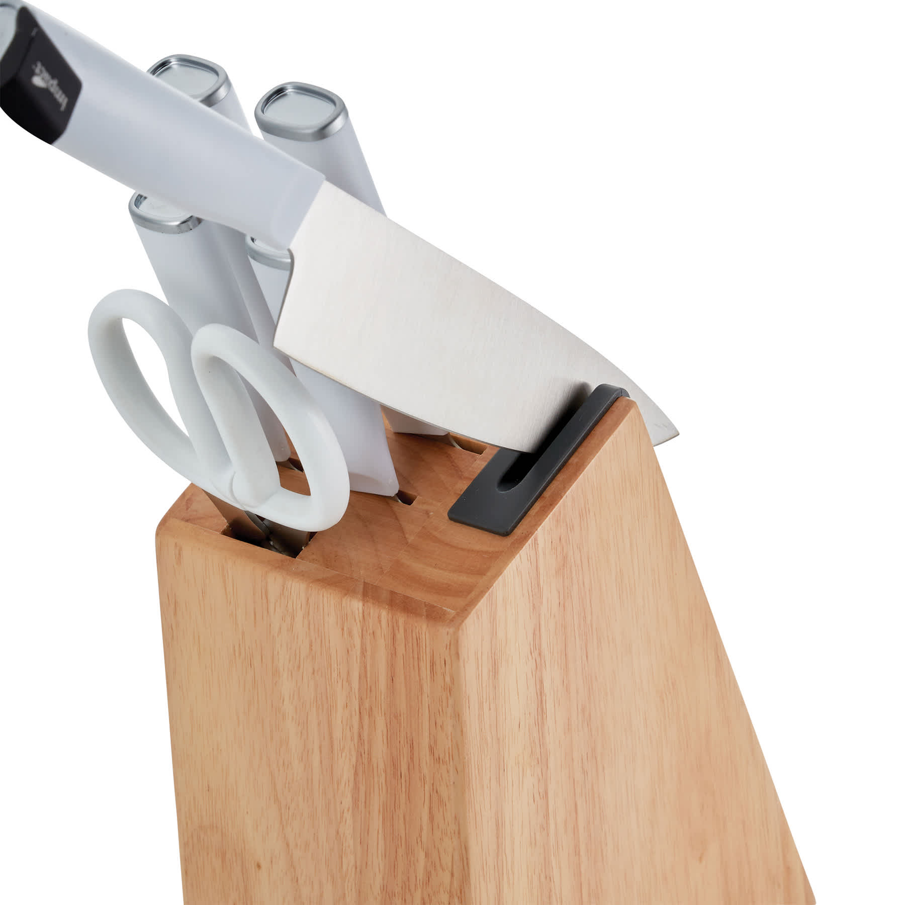 KitchenAid Classic 7-Piece Cutlery Block Set, White