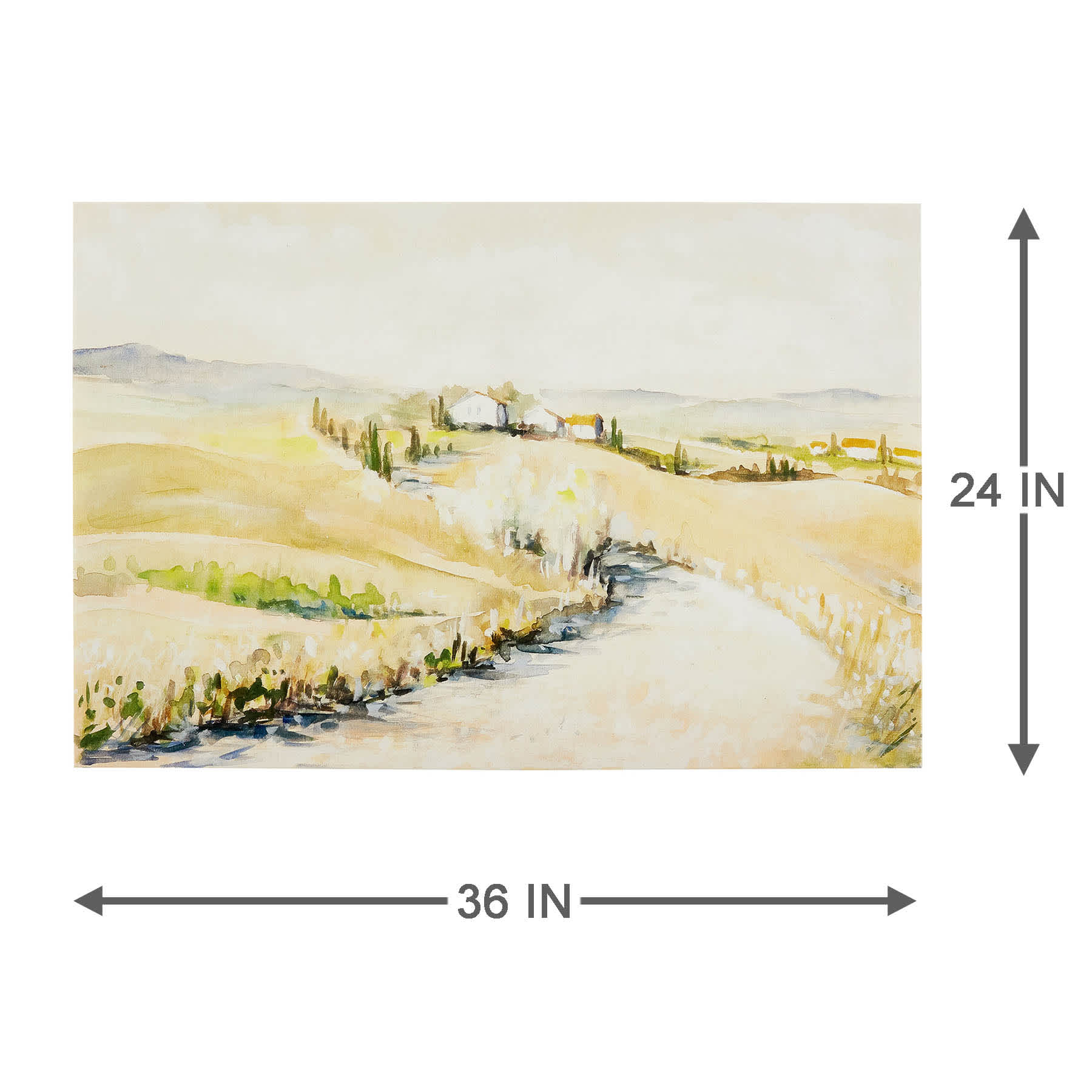 Tuscan Hillside Canvas Wall Art, 24x36