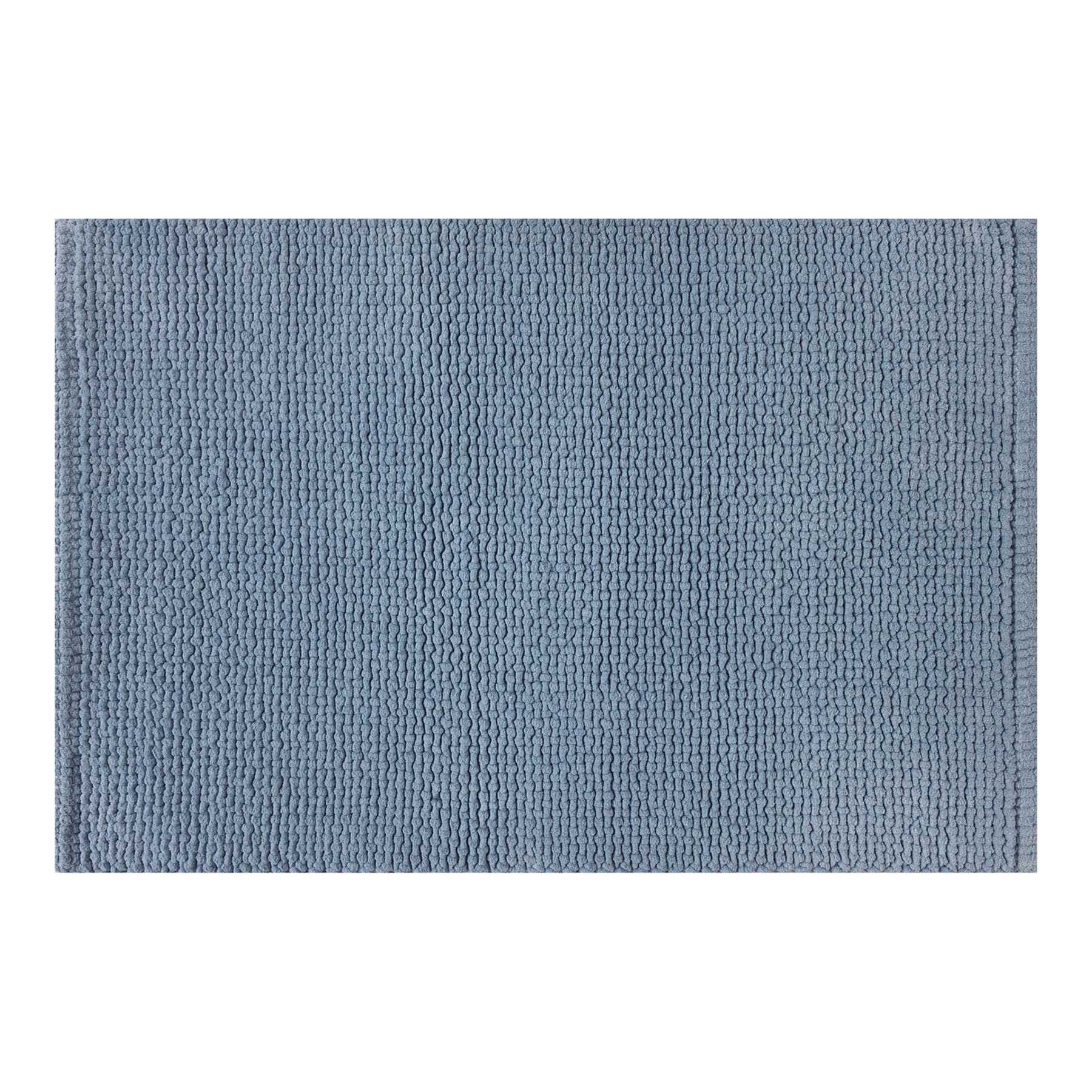Honeybloom Blue Braided Cotton Bath Rug, 20x30