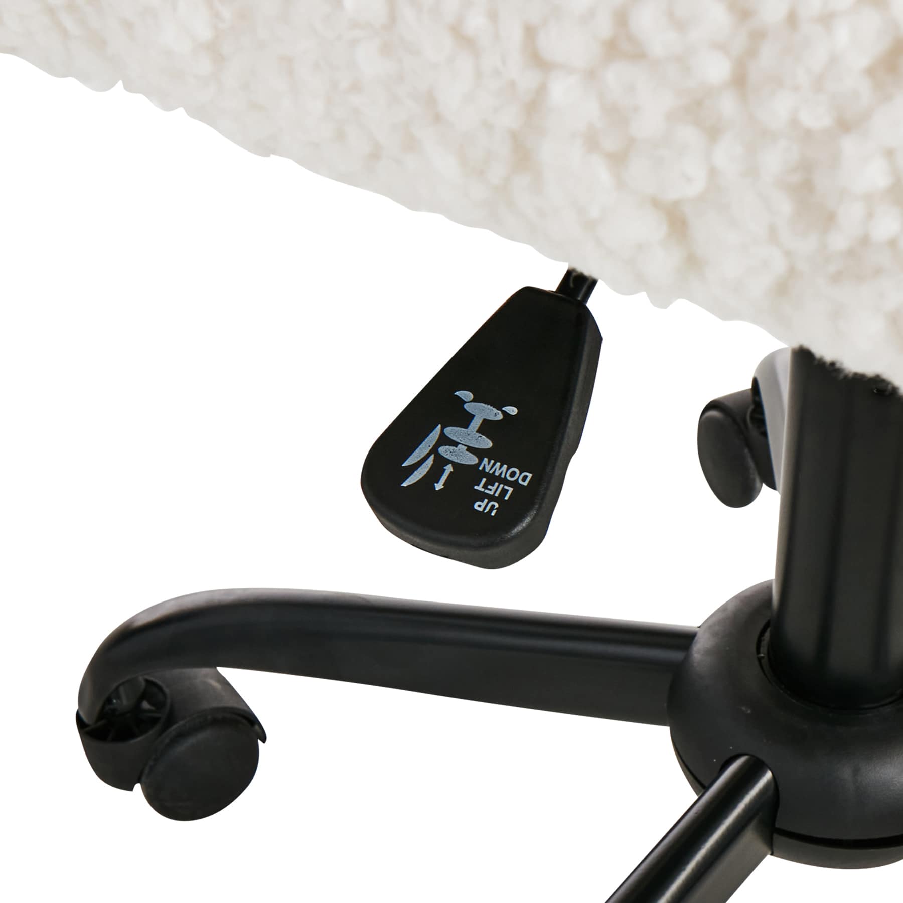 Found & Fable Aubrey Office Chair, White Sherpa