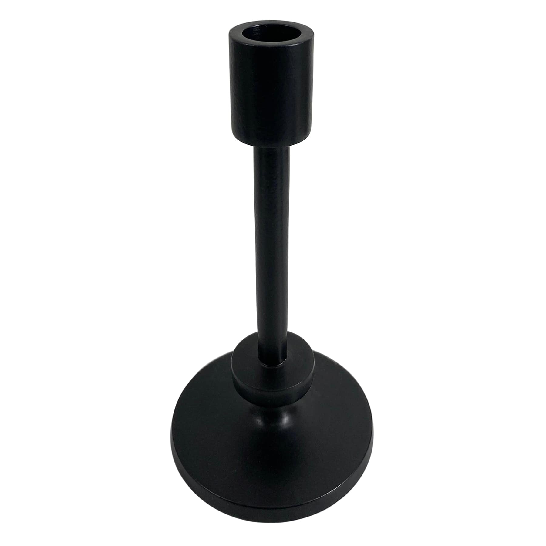 Found & Fable Black Taper Candle Holder, 8"
