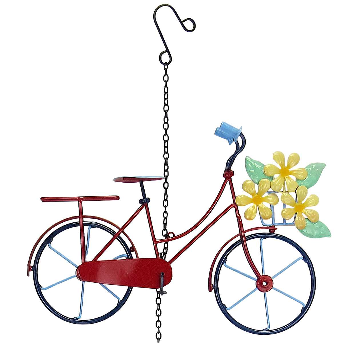 Sunny Club Metal Bicycle Wind Chime, 30"