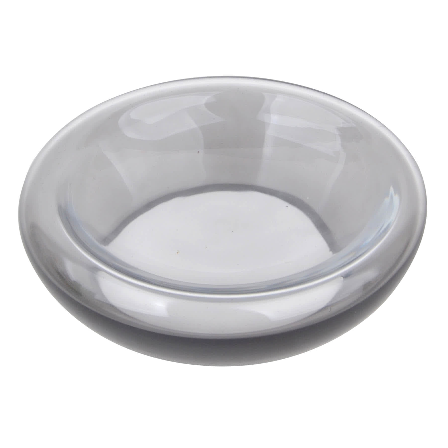 Double Wall Smoke Glass Bowl, 8x2.8