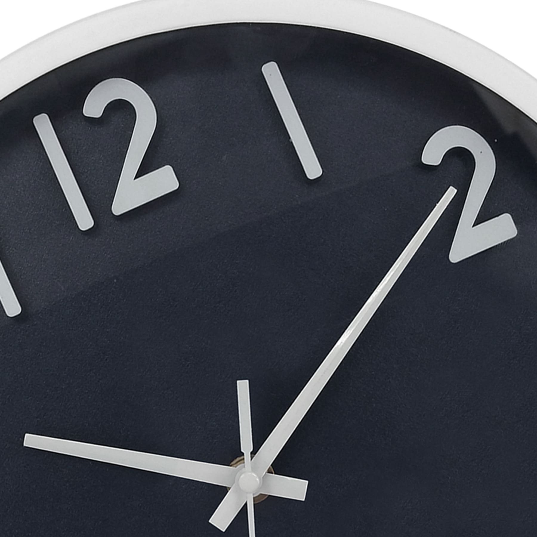 Navy Blue Round Wall Clock, 10"