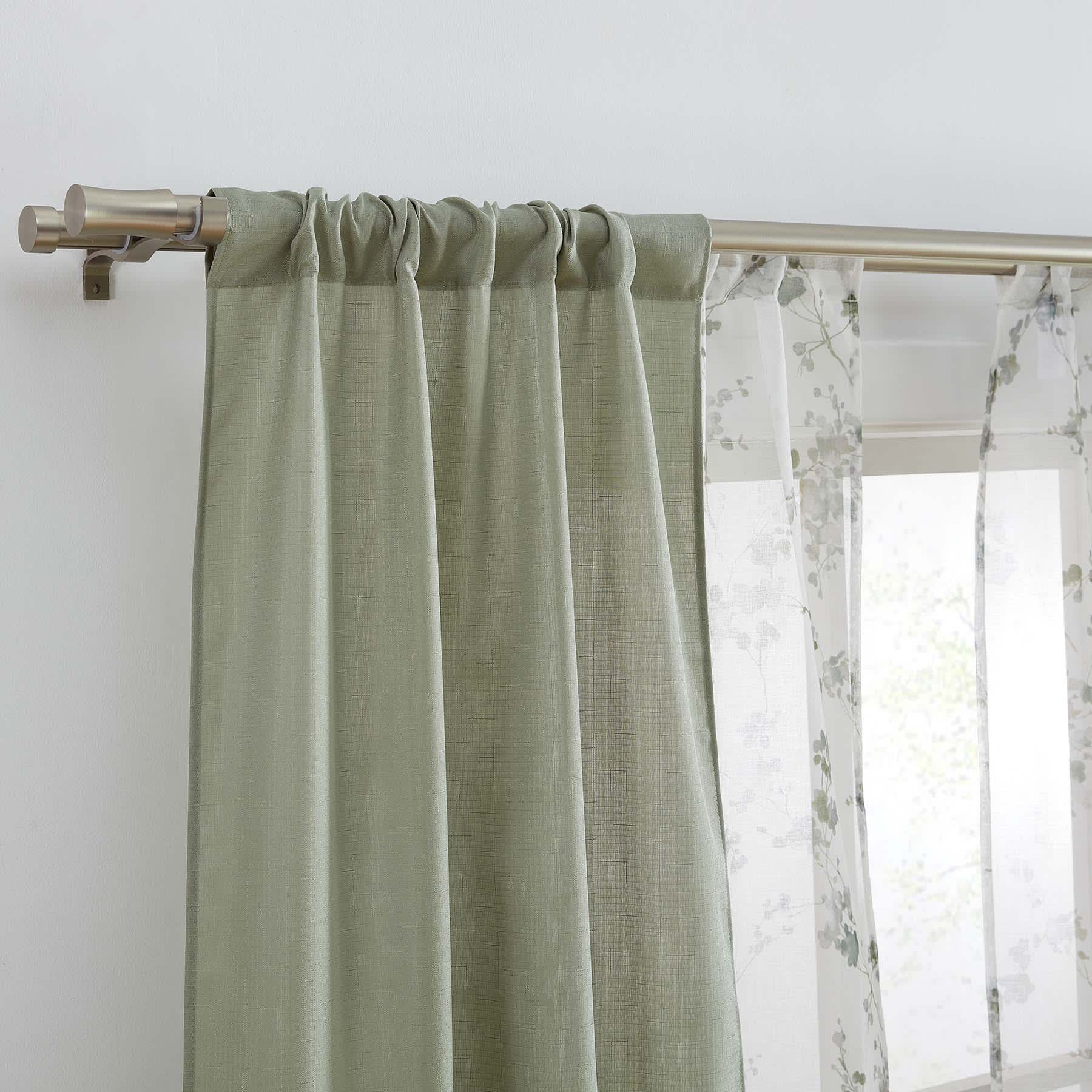 4-Pack Ryder & Greenwood Sage Light Filtering Curtain Panels, 84"