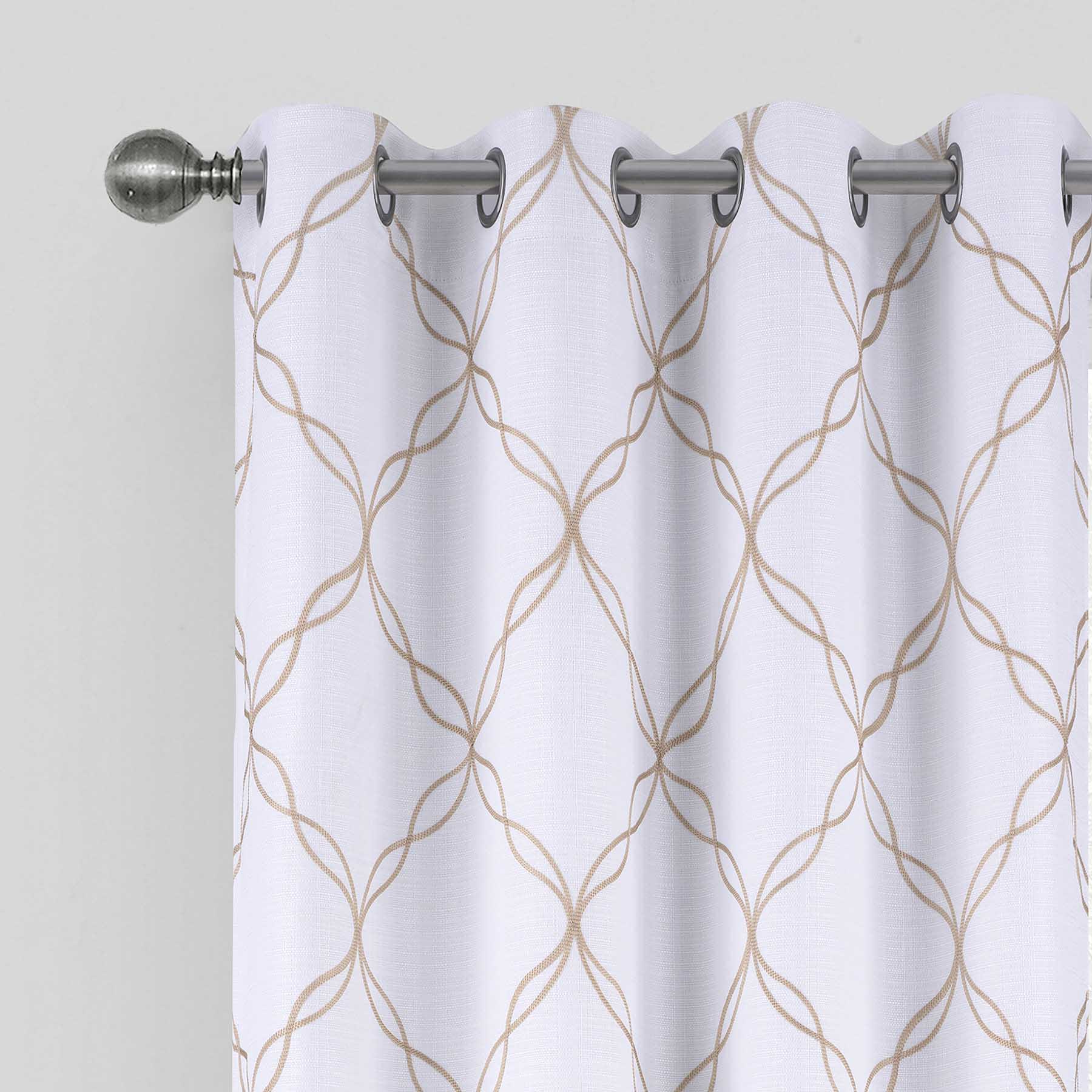 Ivory & Linen Blackout Grommet Curtain Panel, 84"