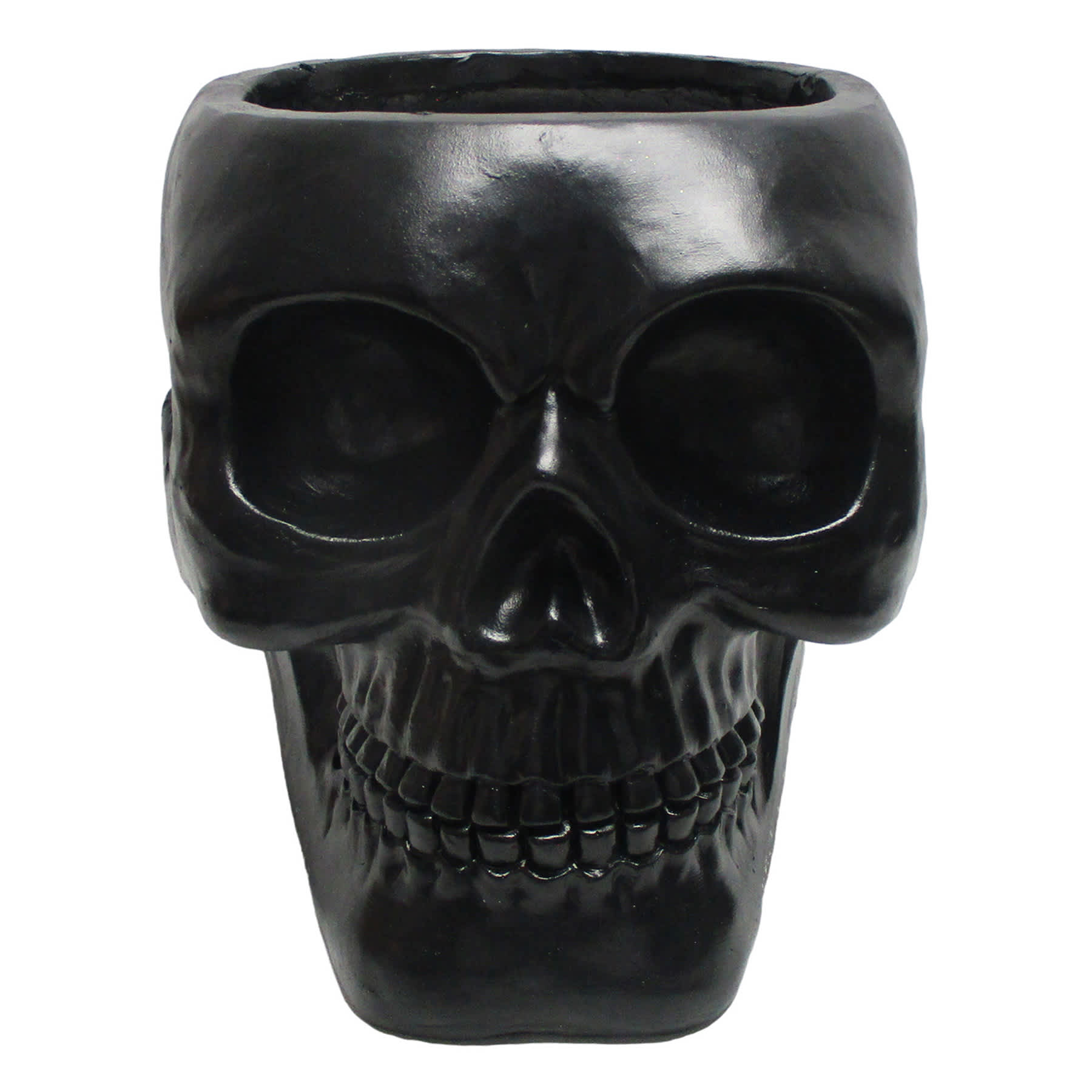 Resin Skull Planter, 19"