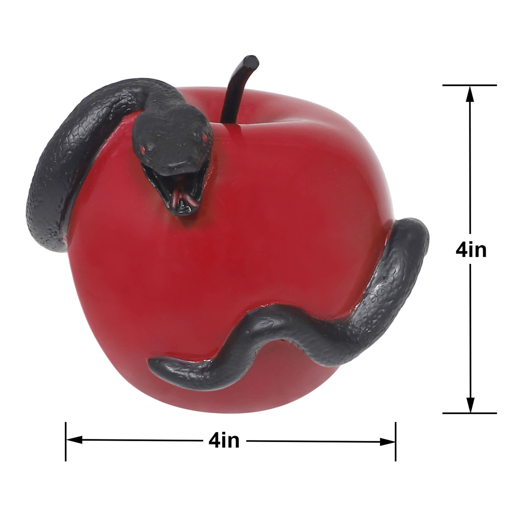 Spellbound Red Poison Apple Decor, 4"