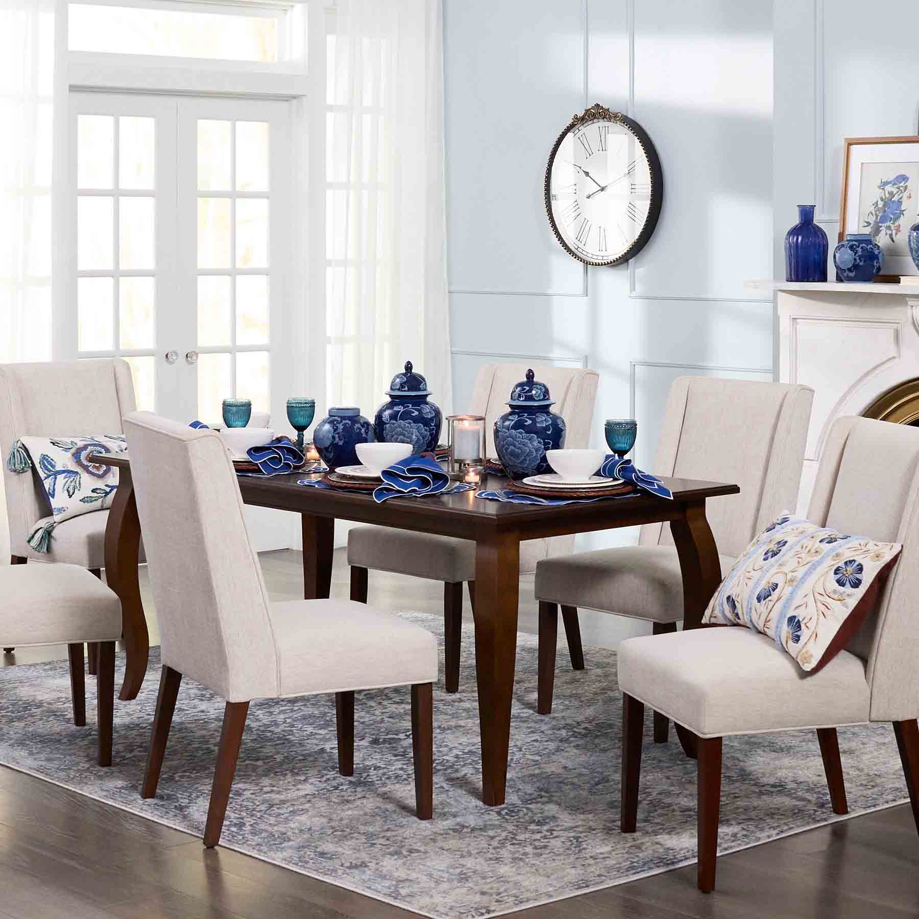 Providence Kessler Wingback Dining Chair, Natural