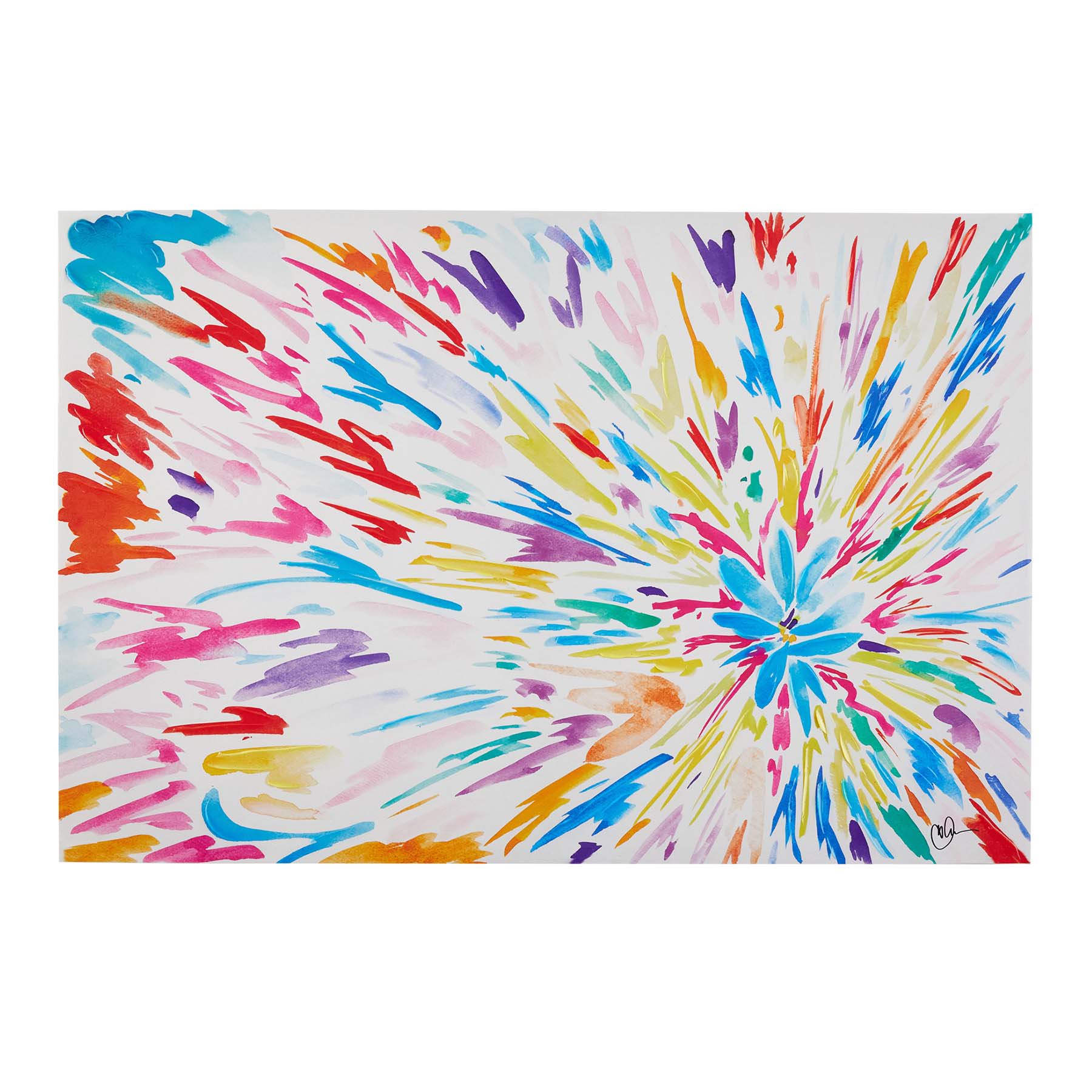 Colorful Abstract Canvas Wall Art, 36x24