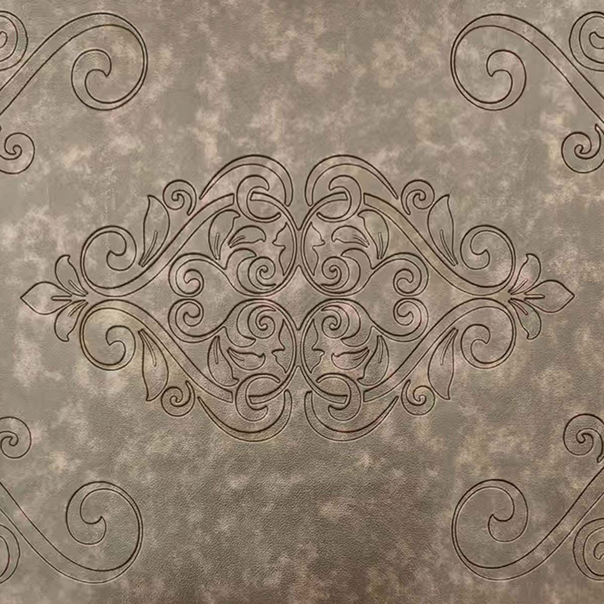 Brown Embossed Gentle Step Slice Kitchen Mat, 36x24