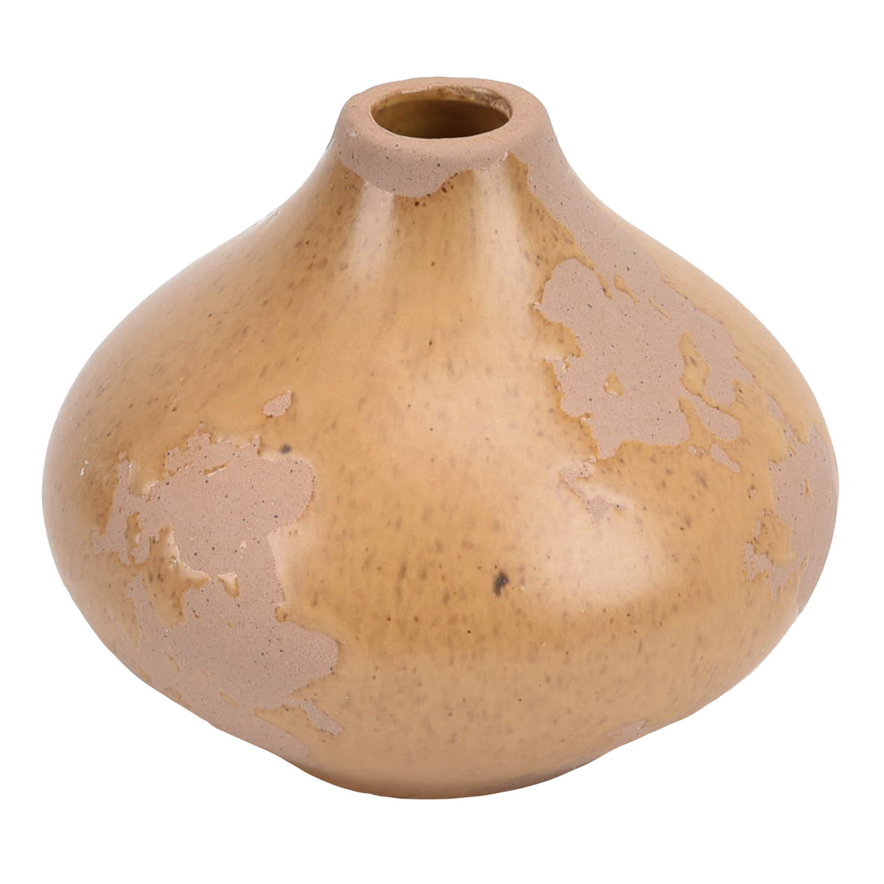 Honeybloom Reactive Glaze Ceramic Vase, 4.5"
