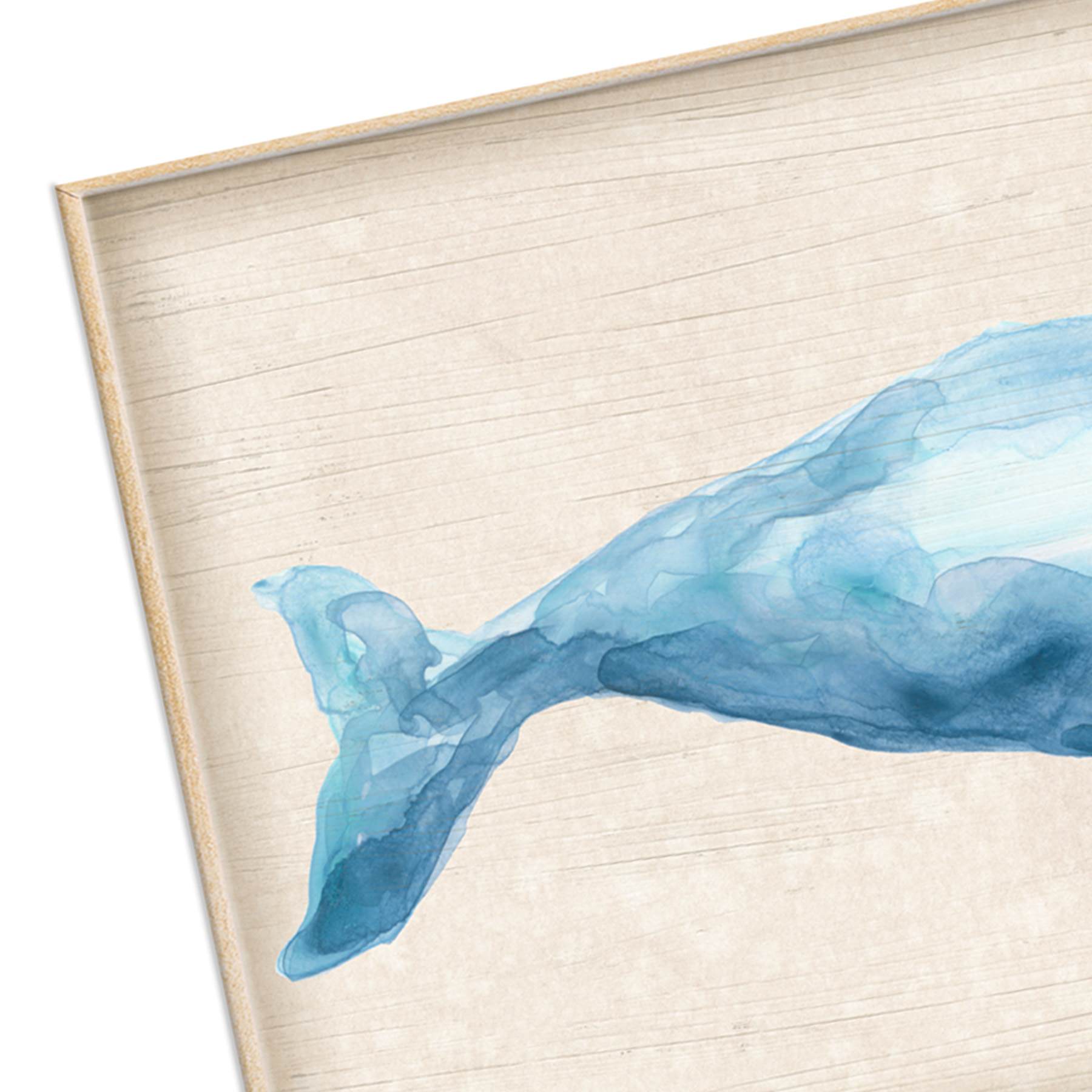 Honeybloom Framed Whale Canvas Wall Art, 16x30