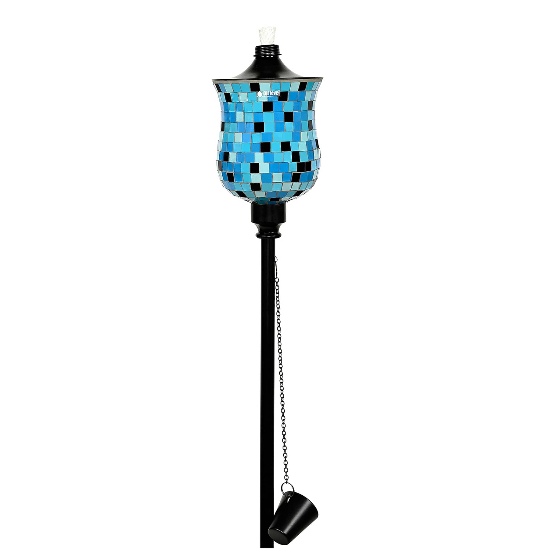Blue Mosaic Tulip Garden Torch, 72"