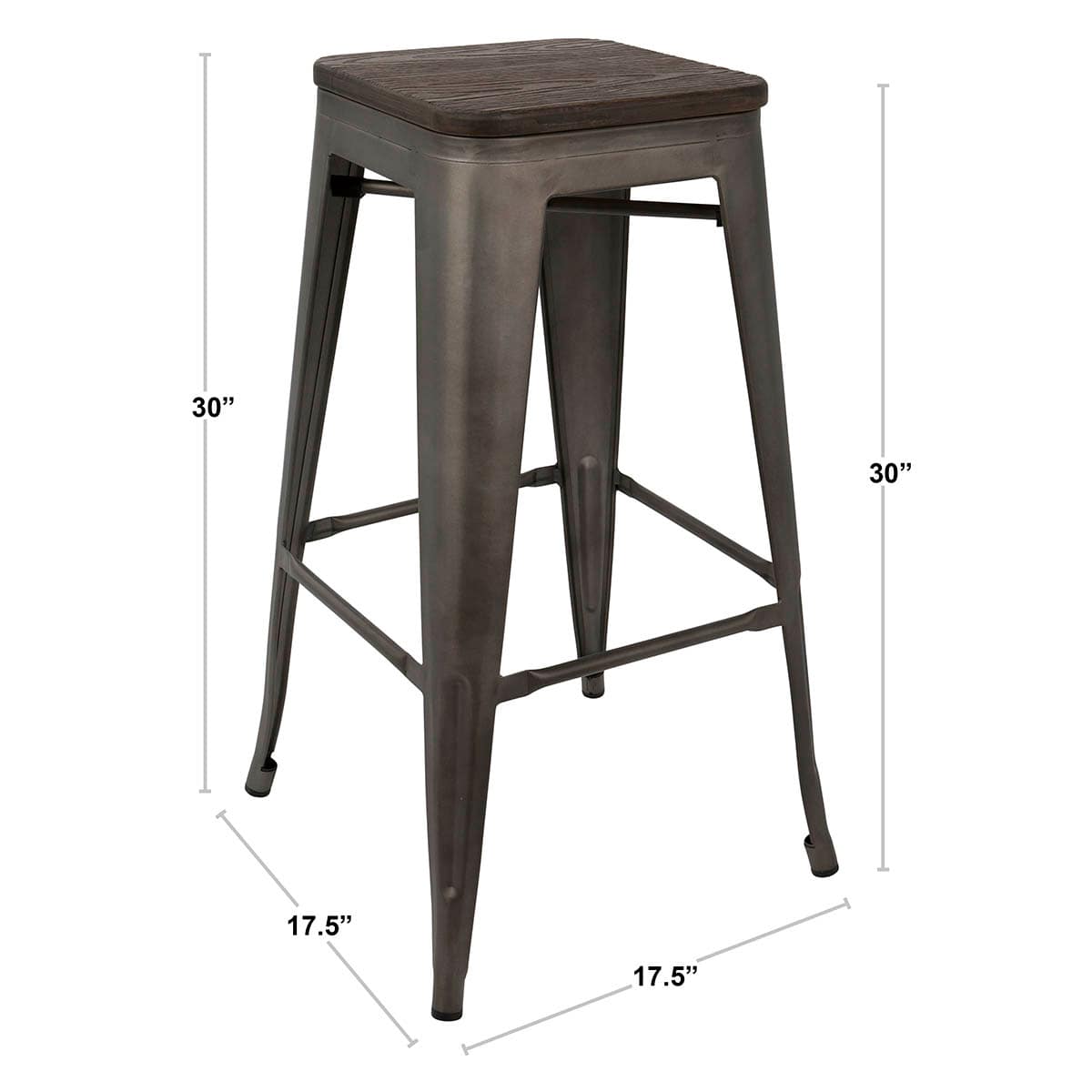 Honeybloom Westfield Barstool, White