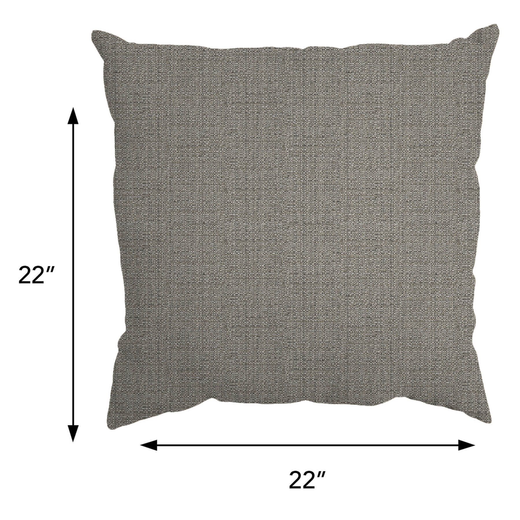 Fiddlestix Linen Premium Oversized Square Outdoor Throw Pillow, 20"