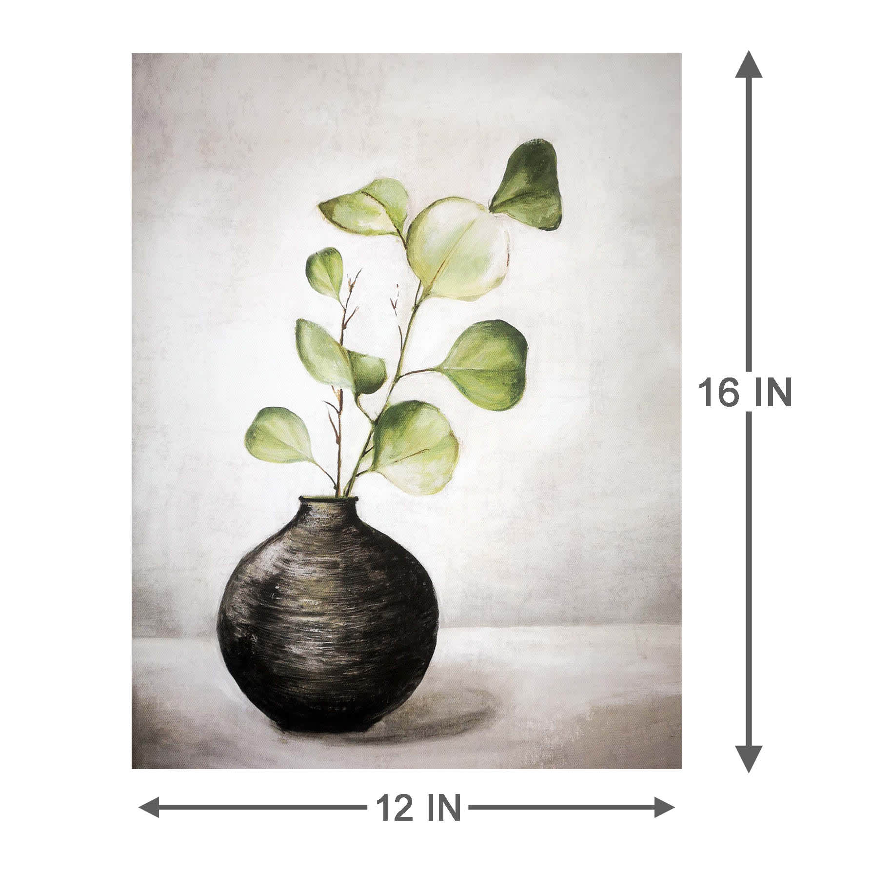 Honeybloom Botanical Eucalyptus Canvas Wall Art, 12x16