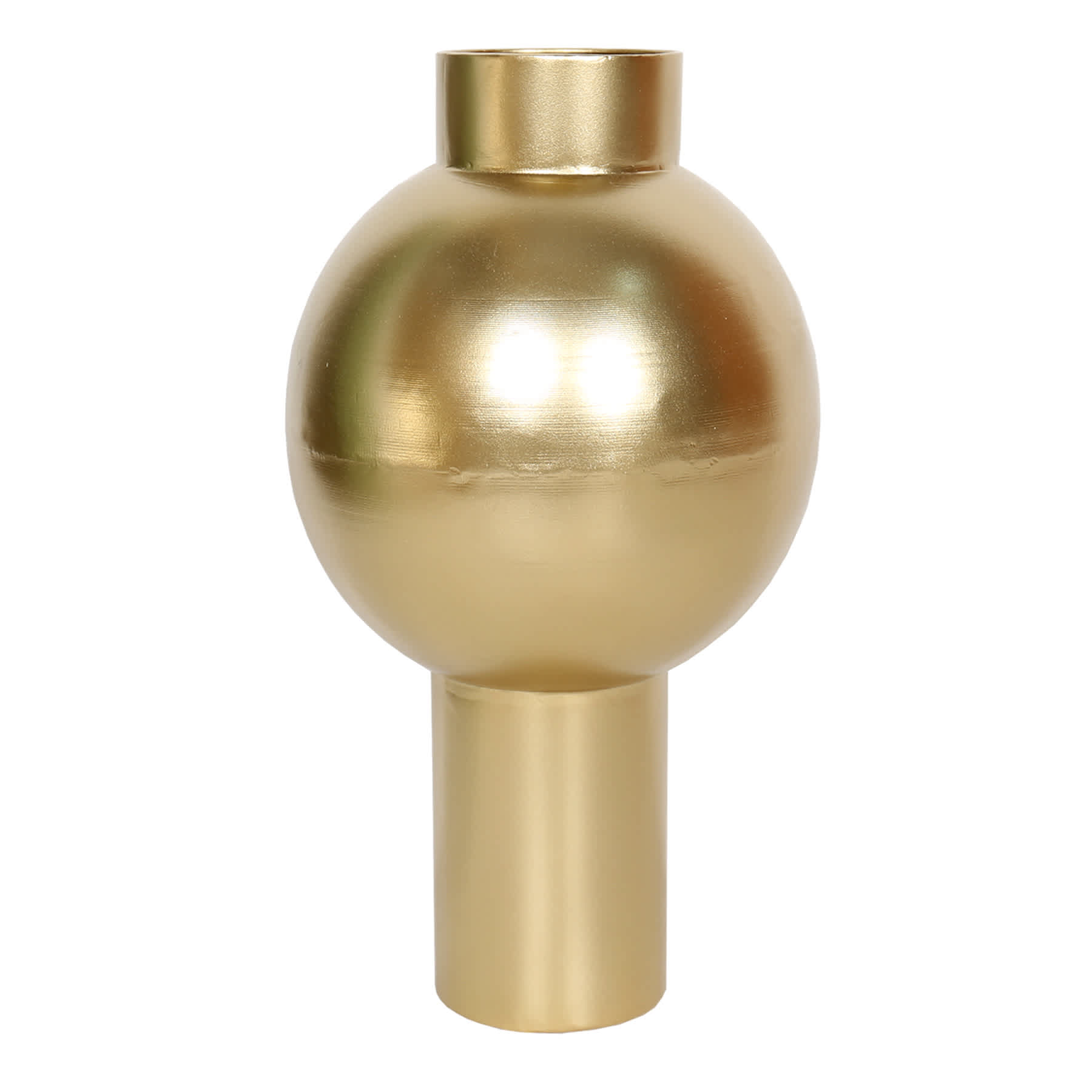 Crosby St. Gold Metal Vase, 14"