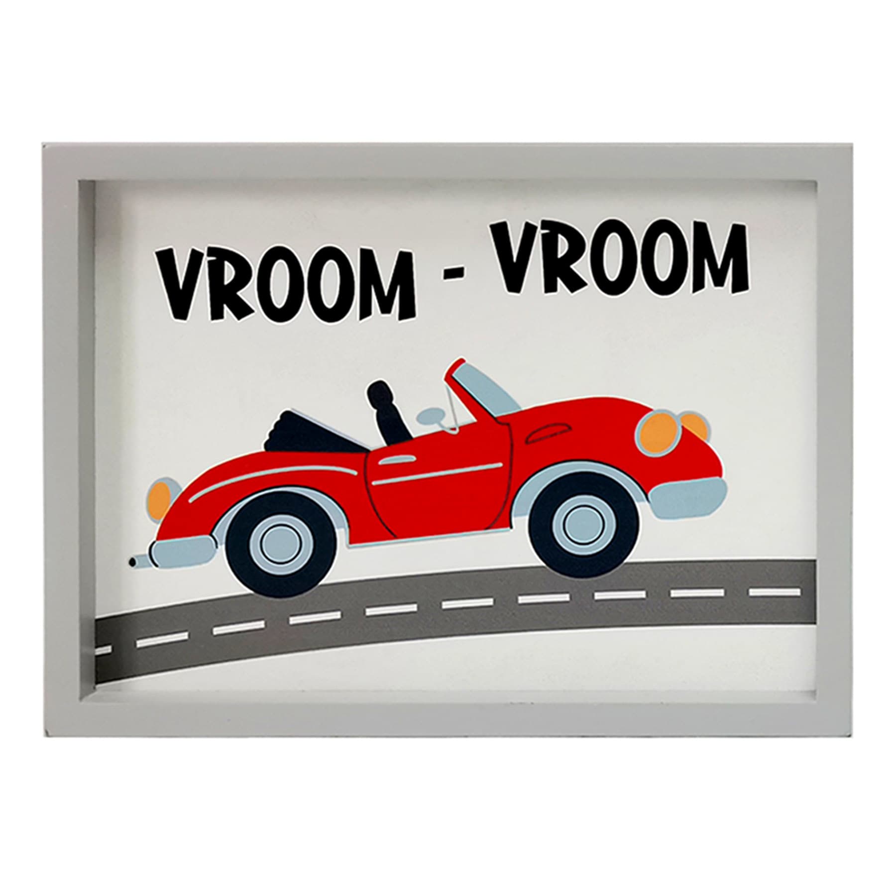 Tiny Dreamers Set of 2 Vroom Vroom Table Signs, 8x6