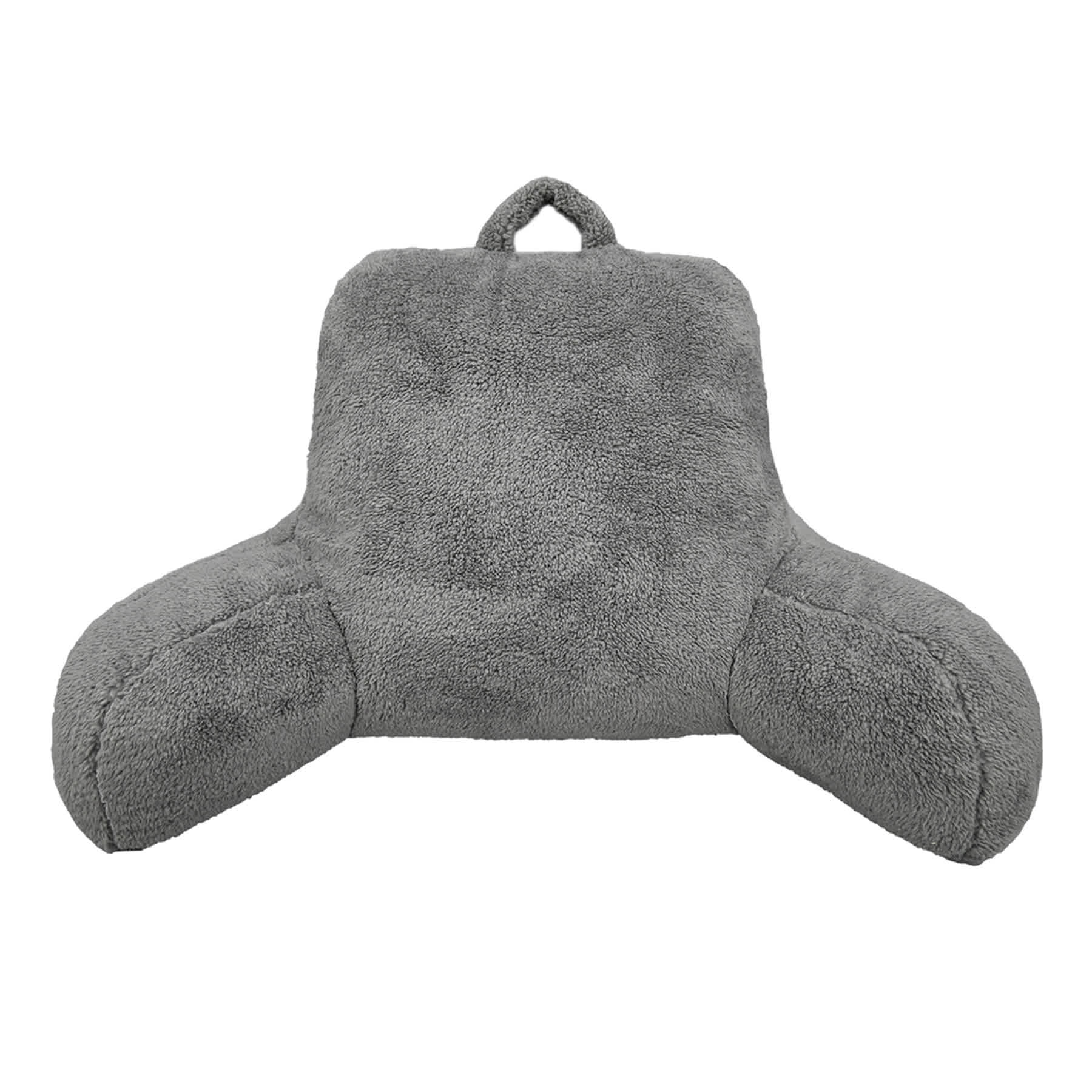 Dark Grey Sherpa Backrest, 13x20