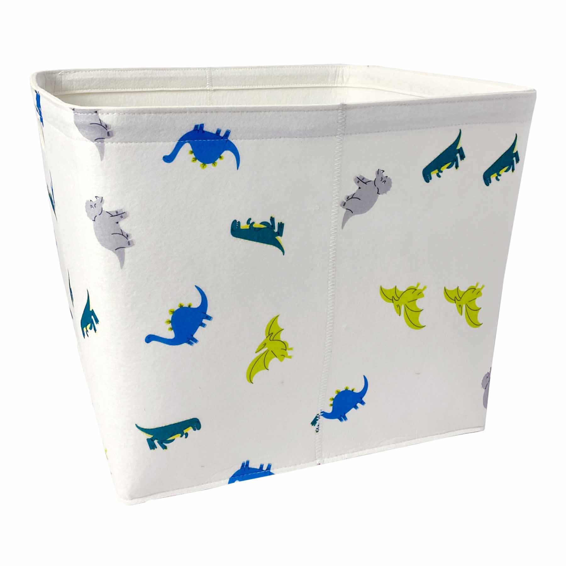 Tiny Dreamers Tapered Felt Dino Storage Basket, Large